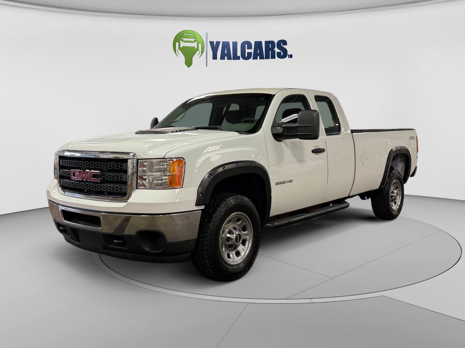 Summit White 2013 GMC Sierra 2500HD Work Truck Ext. Cab SB 4WD Pickup Truck Four-Wheel Drive 6-Speed Automatic Overdrive