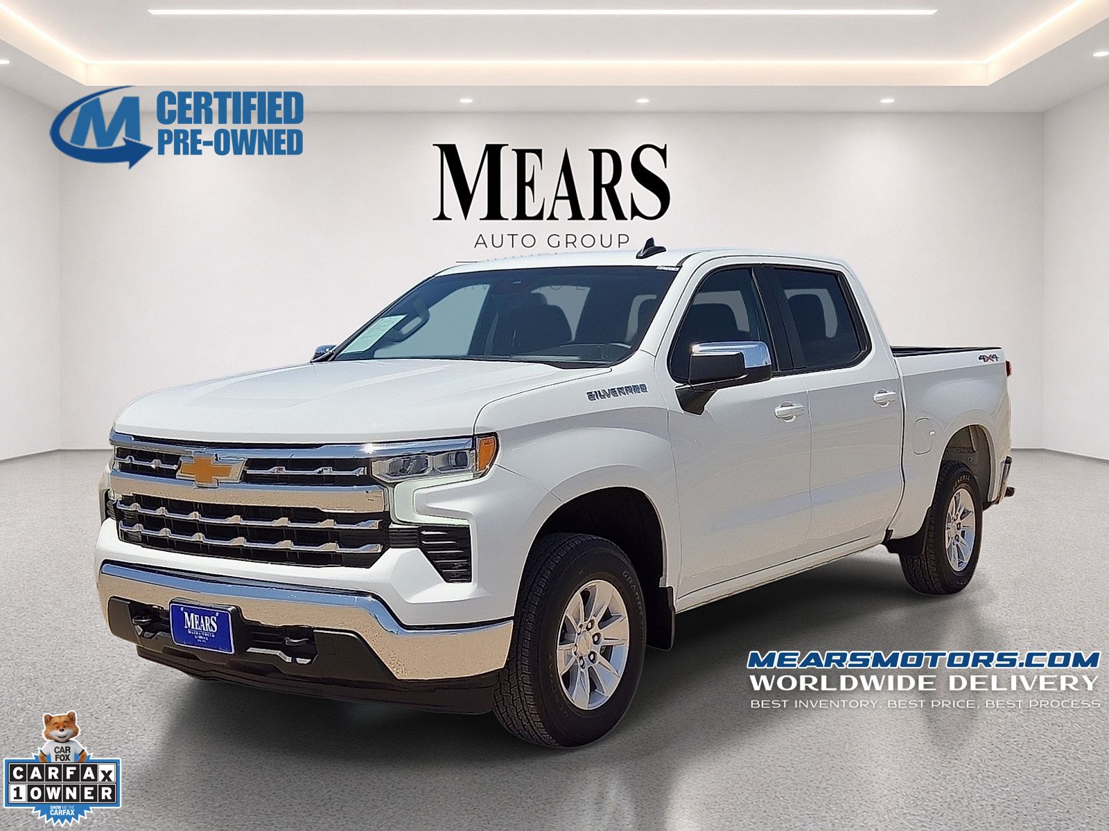 Summit White 2026 Chevrolet Silverado 1500 Pickup Truck Four-Wheel Drive Automatic