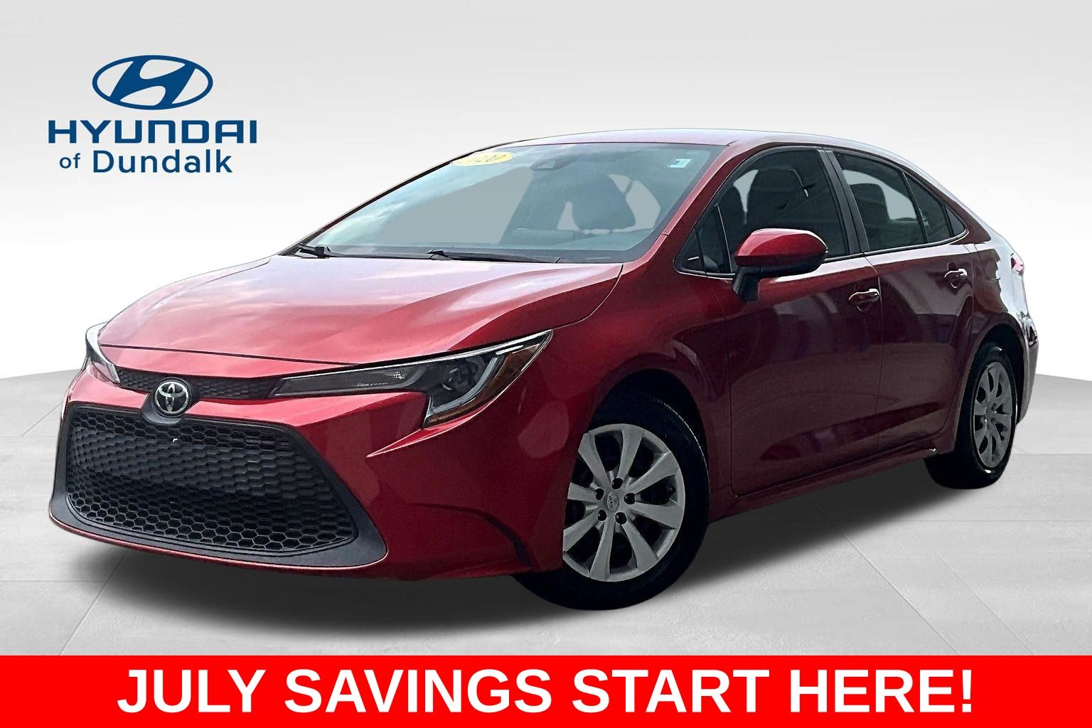 Barcelona Red Metallic 2020 Toyota Corolla Sedan Front-Wheel Drive Continuously Variable Transmission