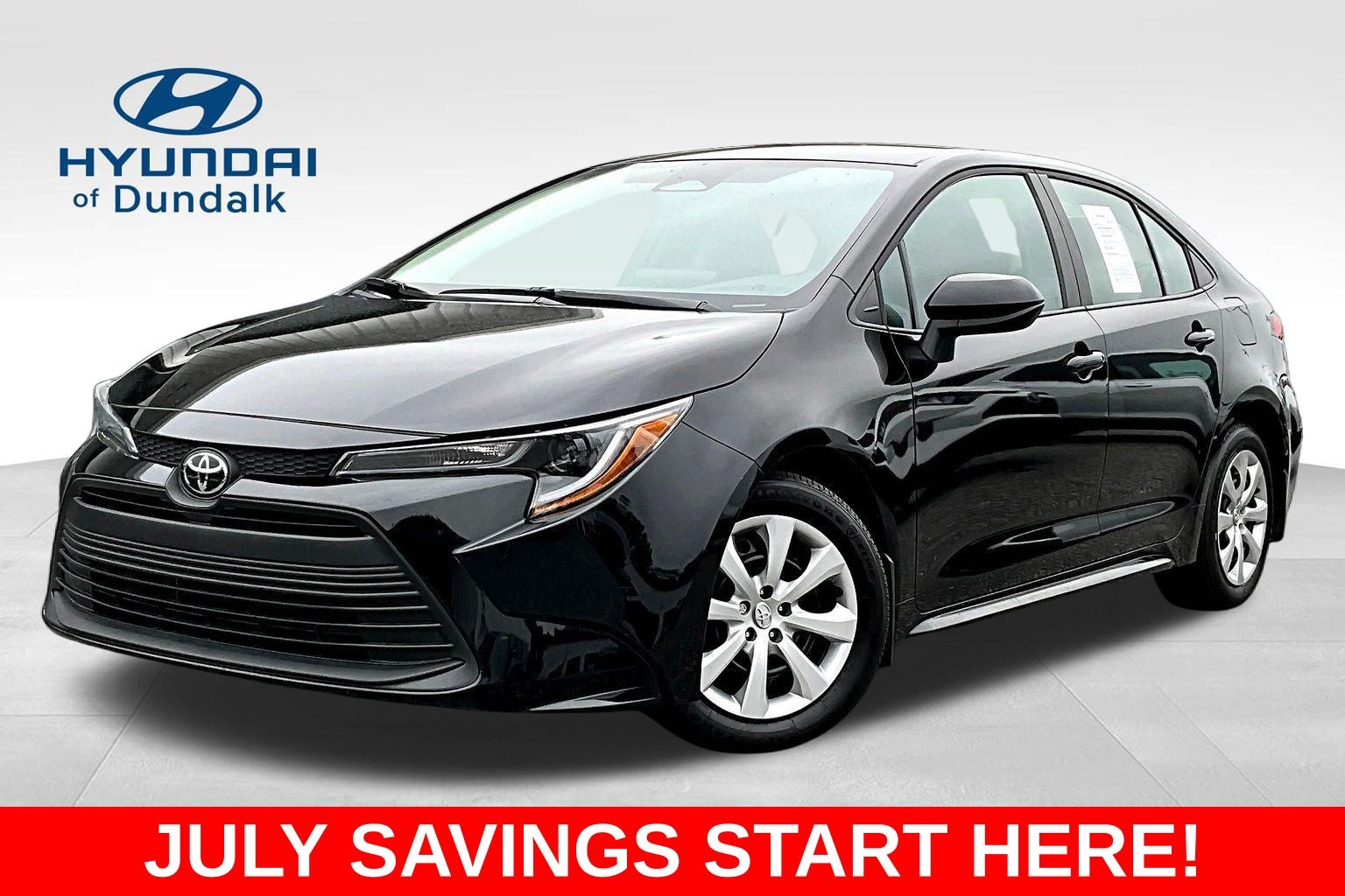 Midnight Black Metallic 2026 Toyota Corolla Sedan Front-Wheel Drive Continuously Variable Transmission