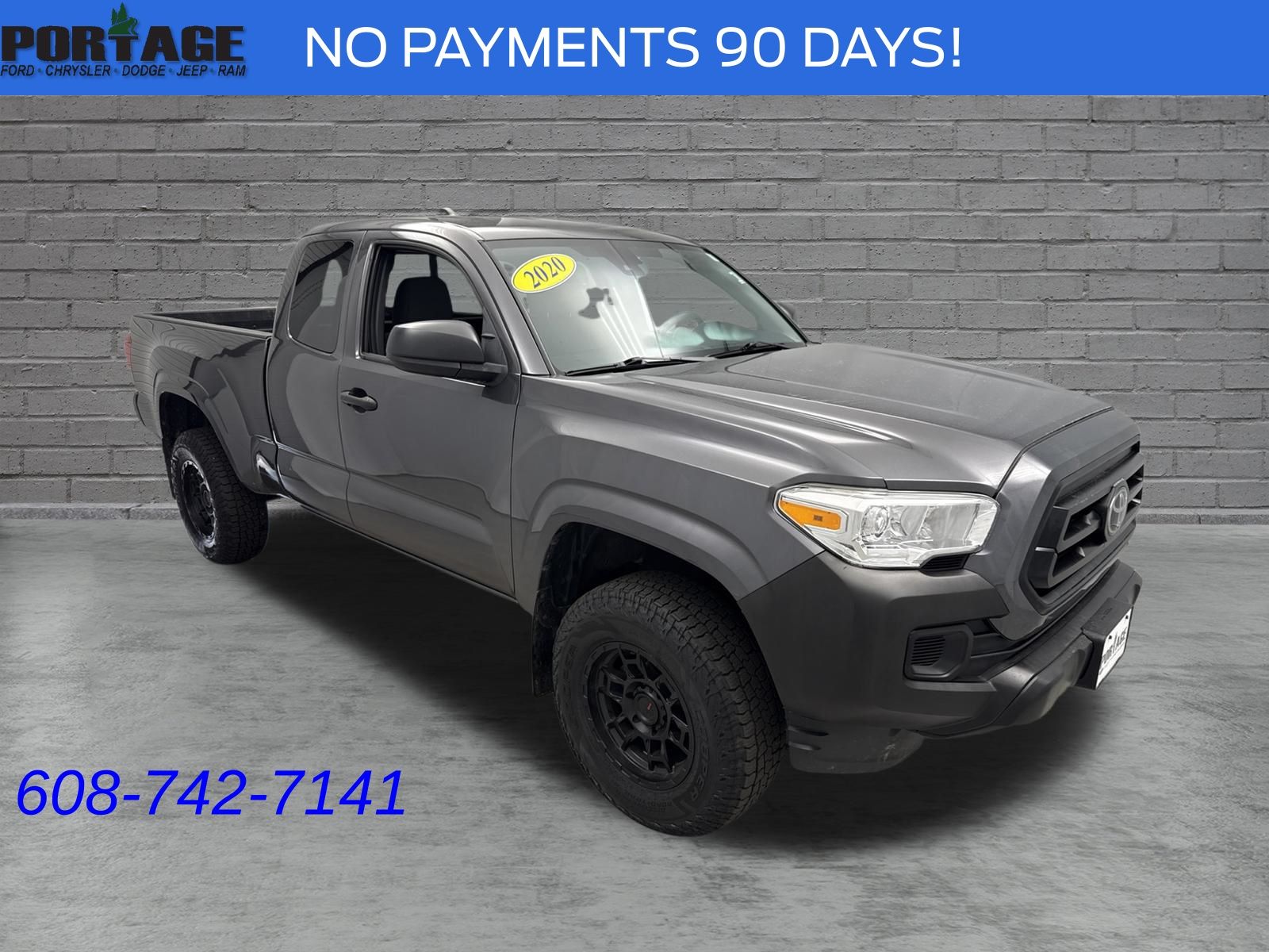 Magnetic Gray Metallic 2020 Toyota Tacoma Pickup Truck Four-Wheel Drive 6-Speed Automatic