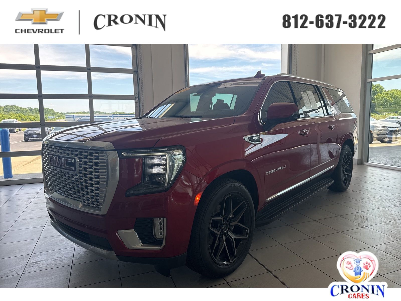 Volcanic Red Tintcoat 2024 GMC Yukon XL Denali 4WD SUV / Crossover Four-Wheel Drive