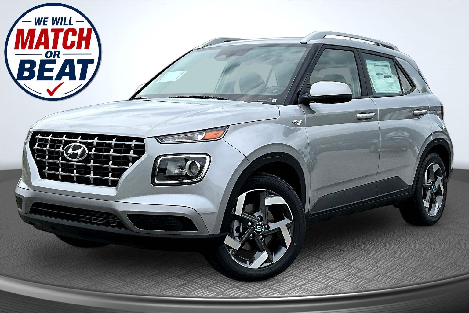 Shimmering Silver 2026 Hyundai Venue SUV / Crossover Front-Wheel Drive Continuously Variable Transmission
