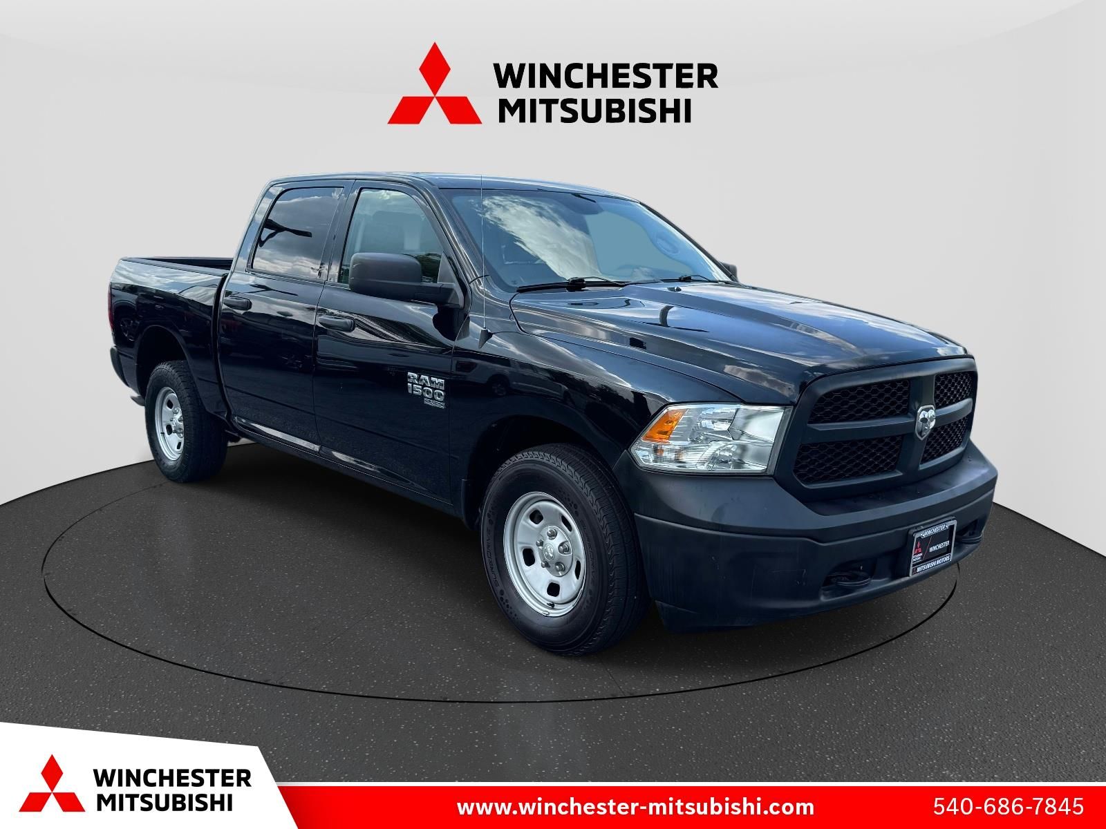 Diamond Black Crystal Pearlcoat 2021 RAM 1500 Pickup Truck Four-Wheel Drive 8-Speed Automatic