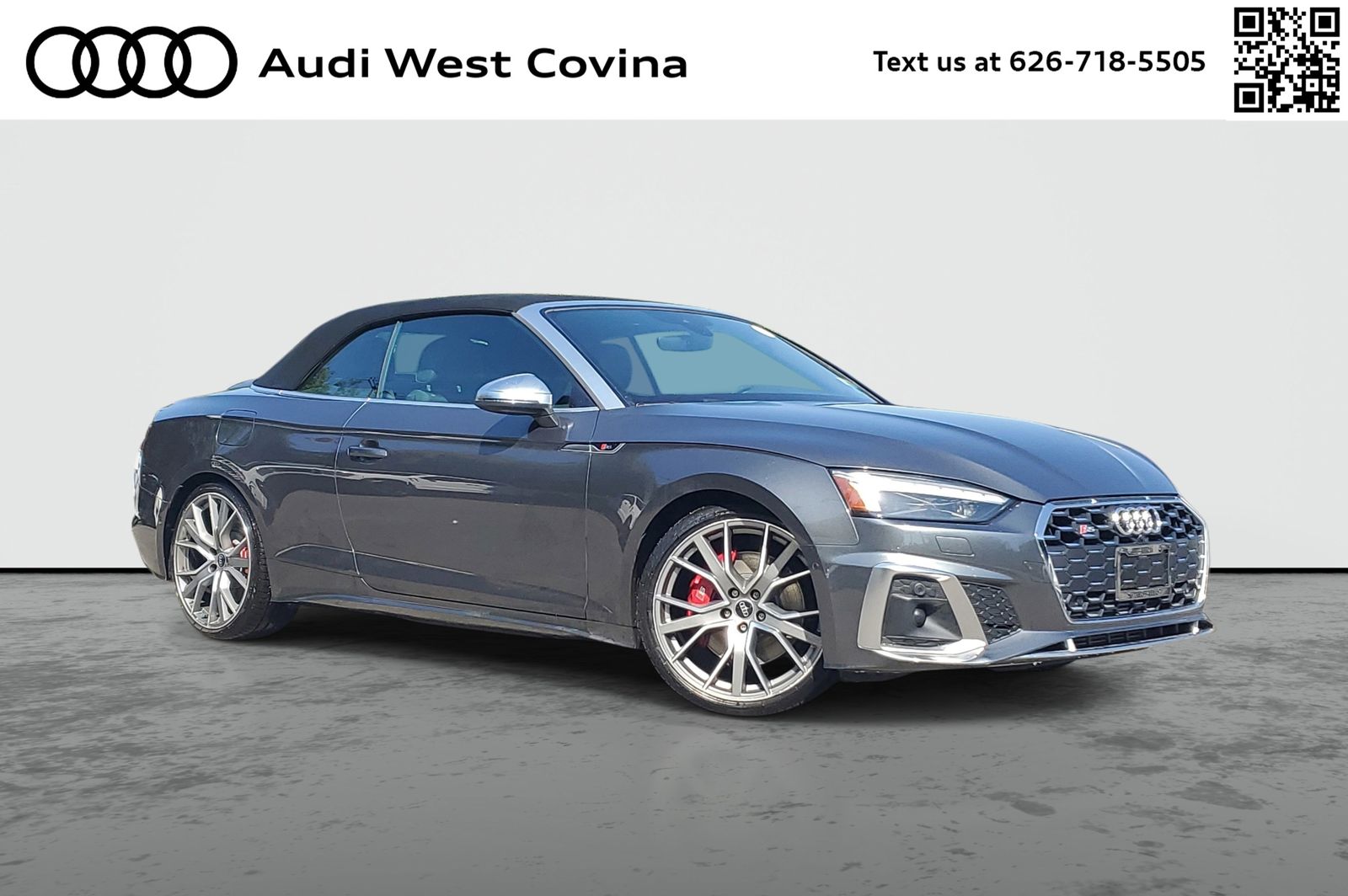 Daytona Gray Pearl Effect 2022 Audi S5 3.0T quattro Prestige Cabriolet AWD Convertible All-Wheel Drive 8-Speed Automatic
