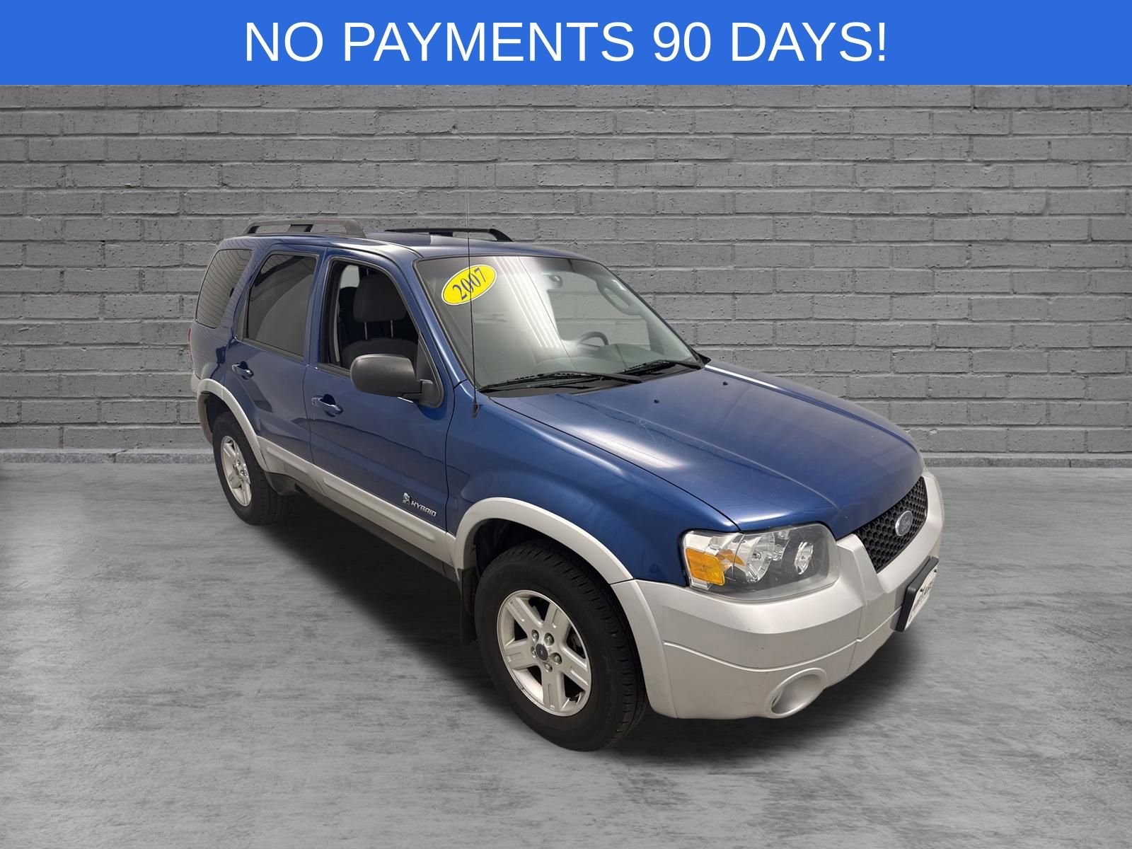 Vista Blue Clearcoat Metallic 2007 Ford Escape Hybrid SUV / Crossover All-Wheel Drive Continuously Variable Transmission