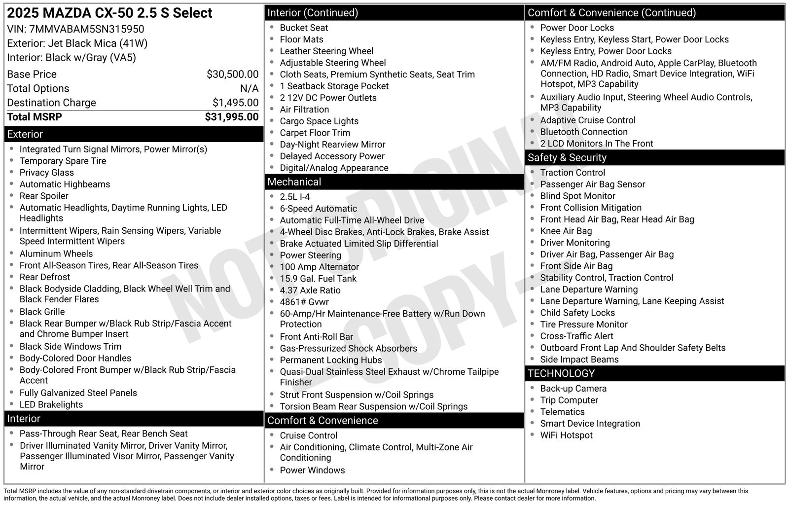 2025 Mazda CX-50 Select - Photo 31