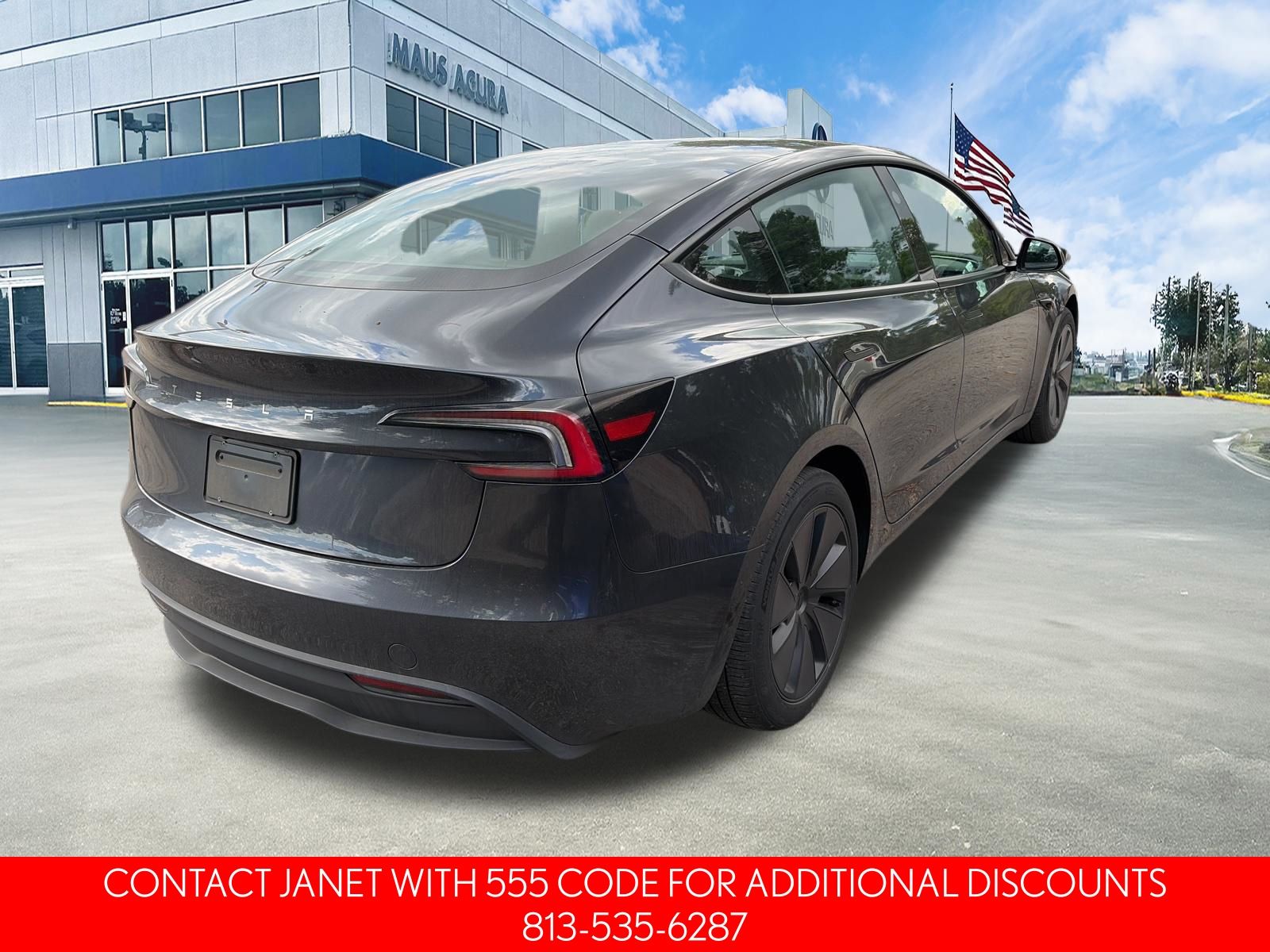 Used 2024 Tesla Model 3 Base 4D Sedan