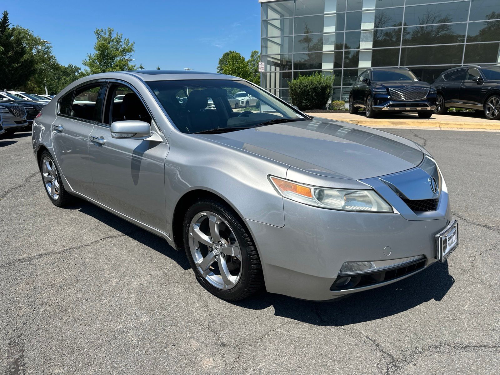 Silver 2010 Acura TL Sedan Front-Wheel Drive 5-Speed Automatic