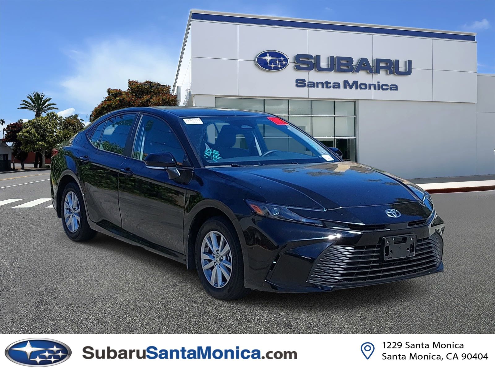 Midnight Black Metallic 2025 Toyota Camry LE AWD Sedan All-Wheel Drive Continuously Variable Transmission