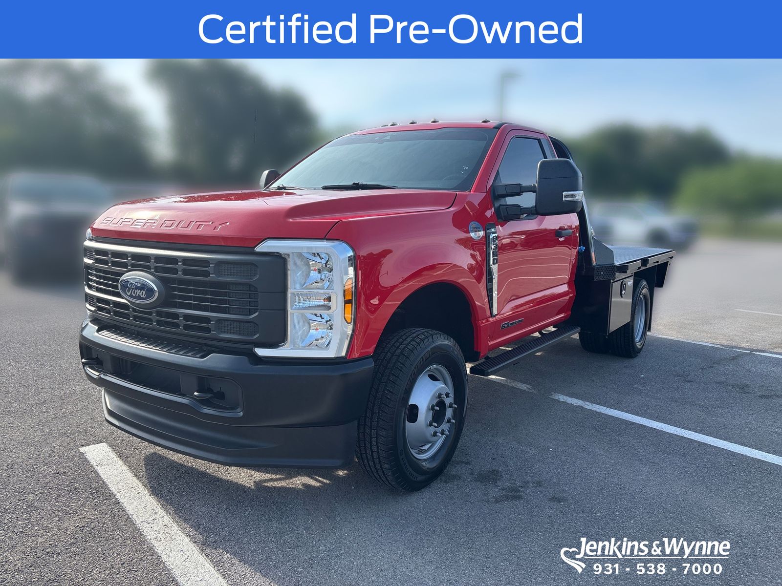 Race Red 2024 Ford F-350 Super Duty Chassis XL DRW LB 4WD Pickup Truck Four-Wheel Drive Automatic