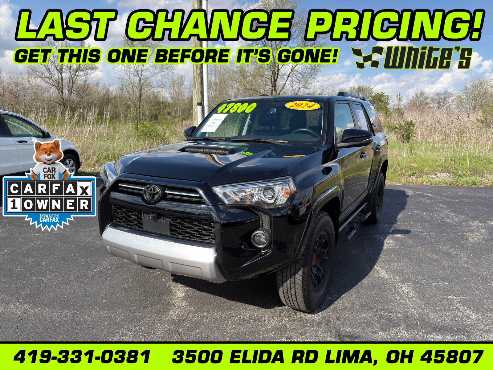 Midnight Black 2024 Toyota 4Runner TRD Off-Road Premium 4WD SUV / Crossover Four-Wheel Drive 5-Speed Automatic