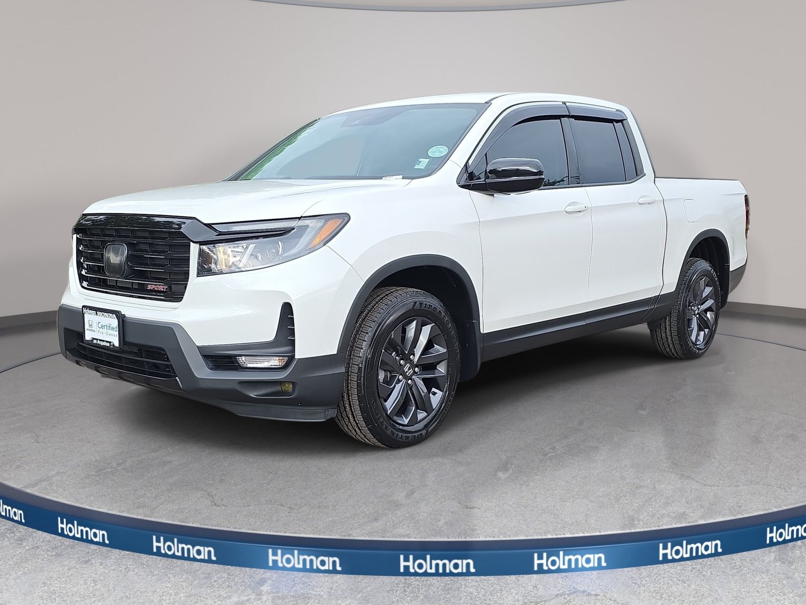 Platinum White Pearl 2023 Honda Ridgeline Pickup Truck All-Wheel Drive 9-Speed Automatic
