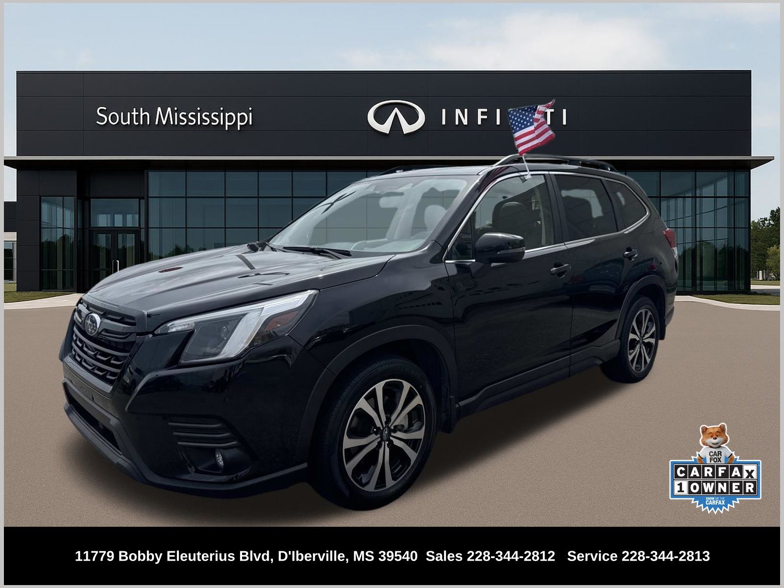 Crystal Black Silica 2024 Subaru Forester Limited Crossover AWD SUV / Crossover All-Wheel Drive Continuously Variable Transmission