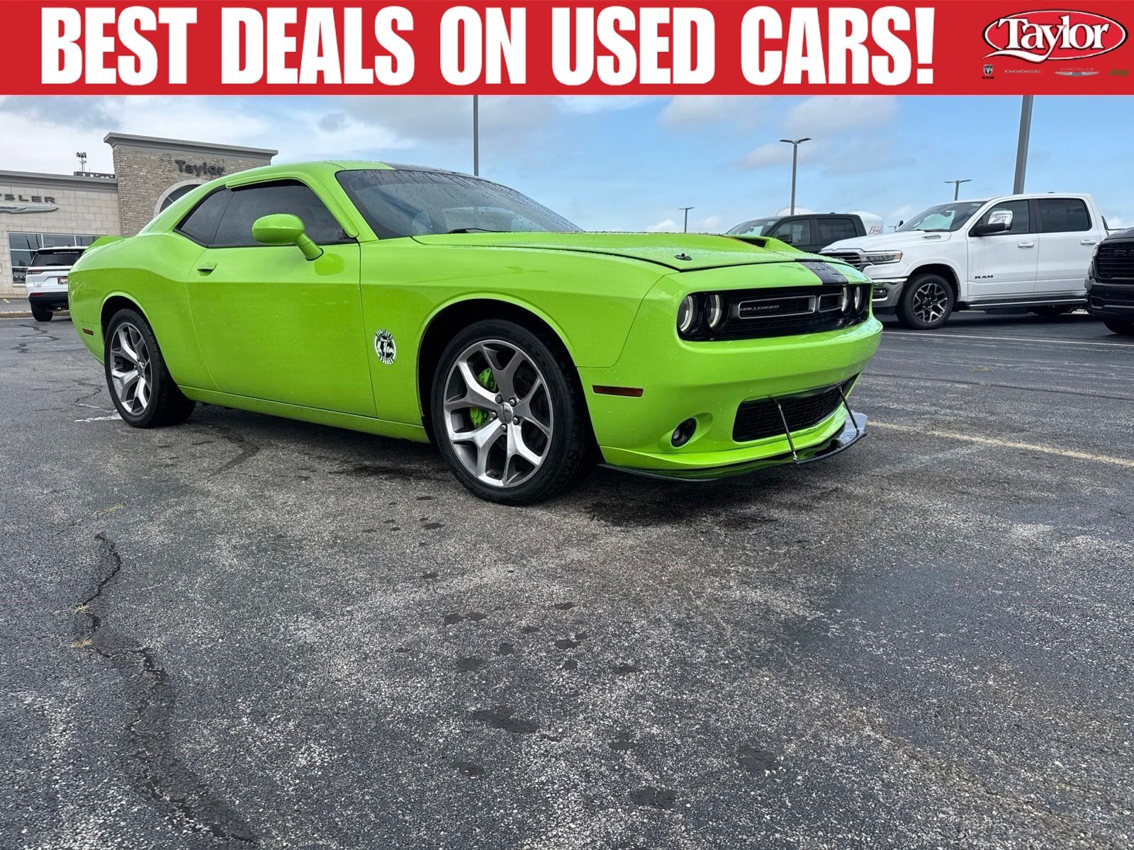Green (Sublime Pearl Coat) 2015 Dodge Challenger Coupe Rear-Wheel Drive 8-Speed Automatic