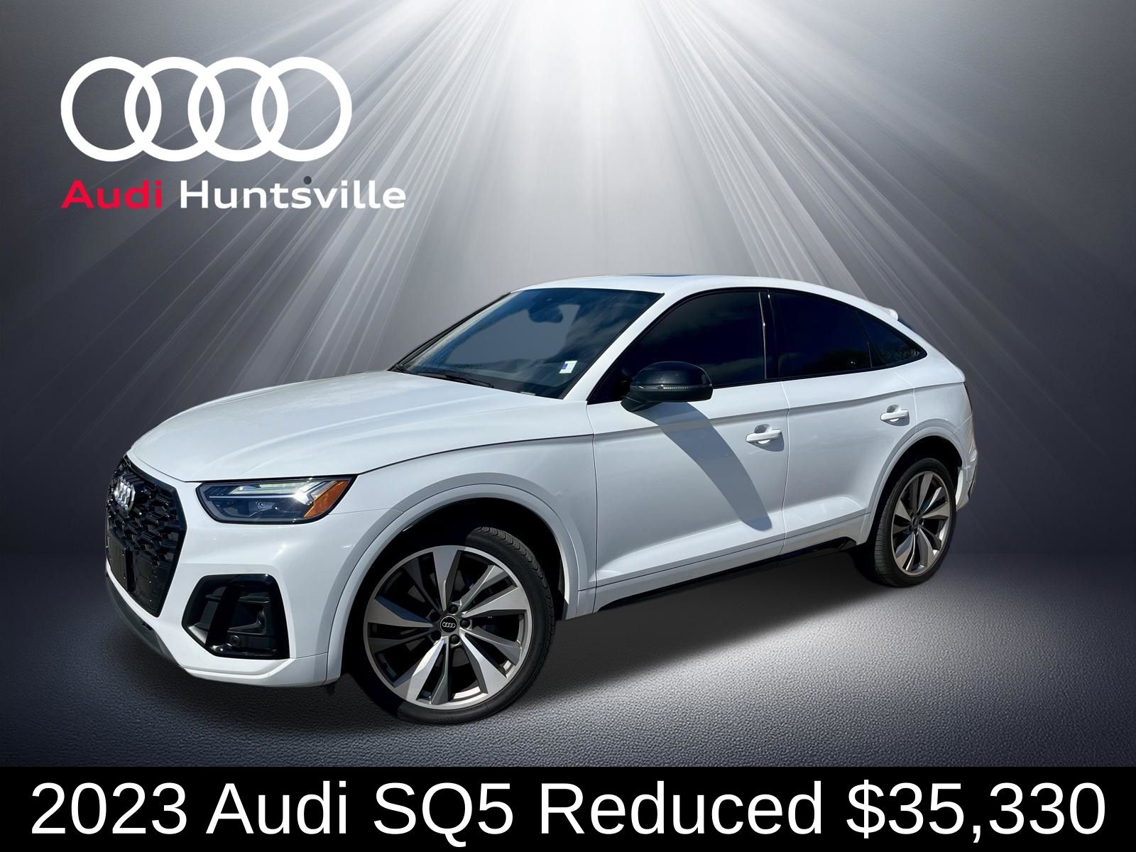 Glacier White Metallic 2023 Audi SQ5 Sportback 3.0T quattro Premium Plus AWD Sedan All-Wheel Drive 8-Speed Automatic