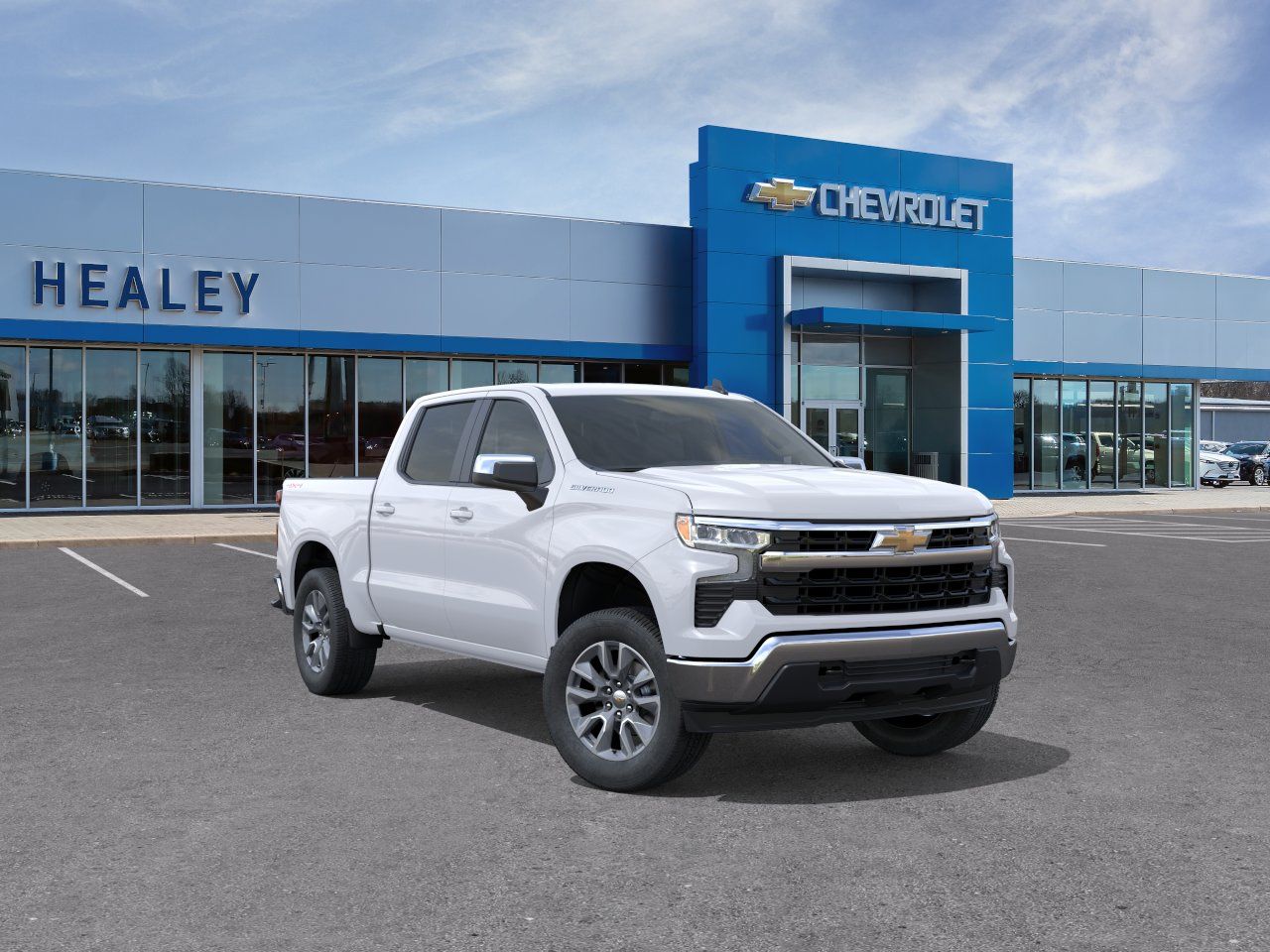 Summit White 2026 Chevrolet Silverado 1500 Pickup Truck Four-Wheel Drive 8-Speed Automatic