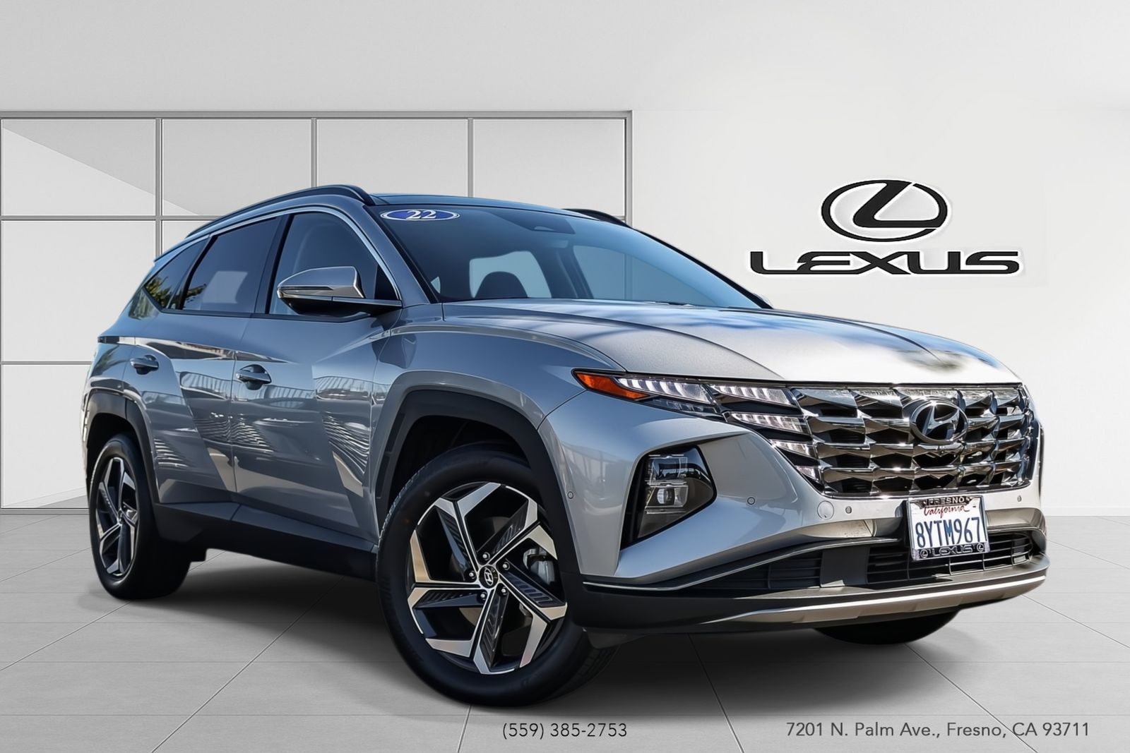 Shimmering Silver 2022 Hyundai Tucson Hybrid SUV / Crossover All-Wheel Drive 6-Speed Automatic