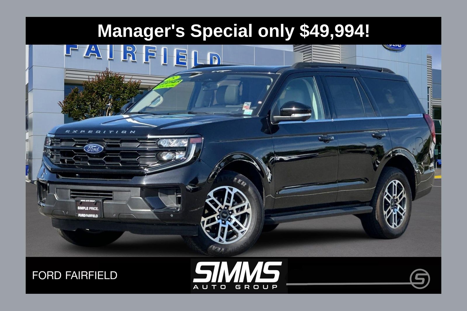 Black Metallic 2025 Ford Expedition SUV / Crossover 4X2 Automatic