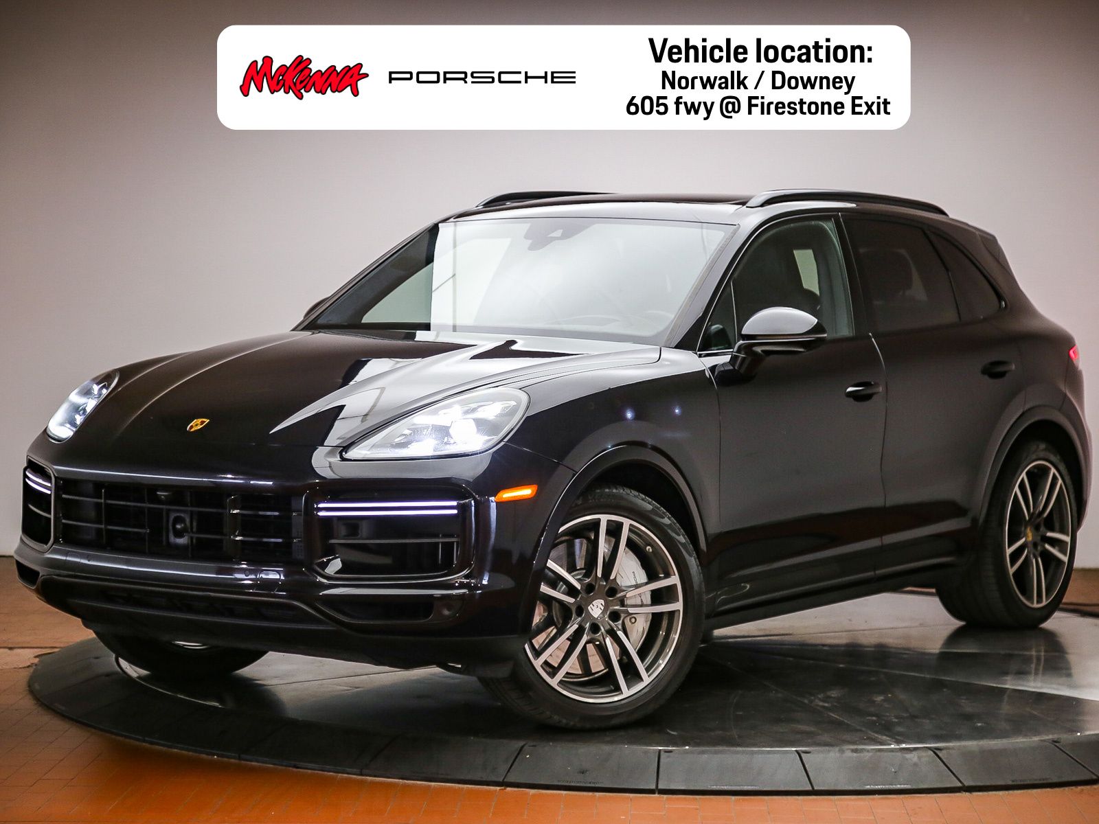 Jet Black 2020 Porsche Cayenne Turbo AWD SUV / Crossover All-Wheel Drive 8-Speed Automatic