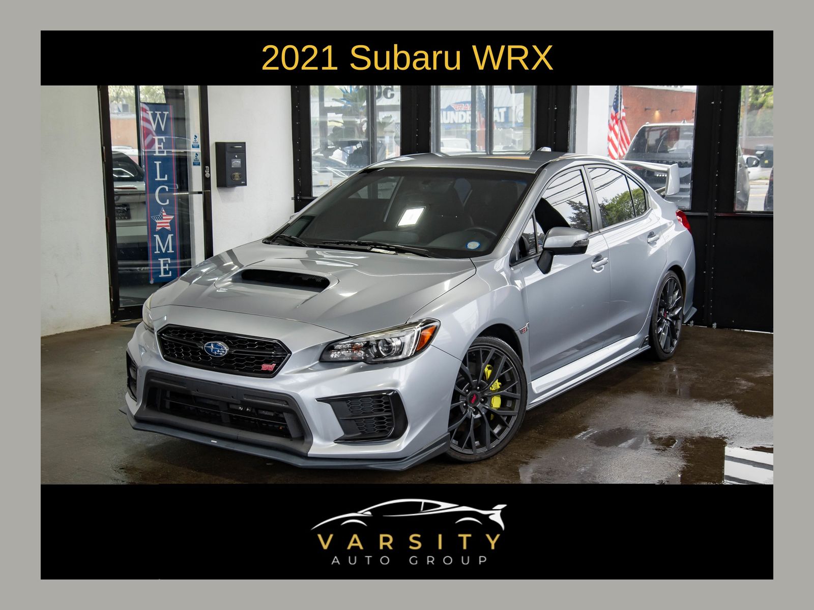 Ice Silver Metallic 2021 Subaru WRX STI AWD Sedan All-Wheel Drive 6-Speed Manual