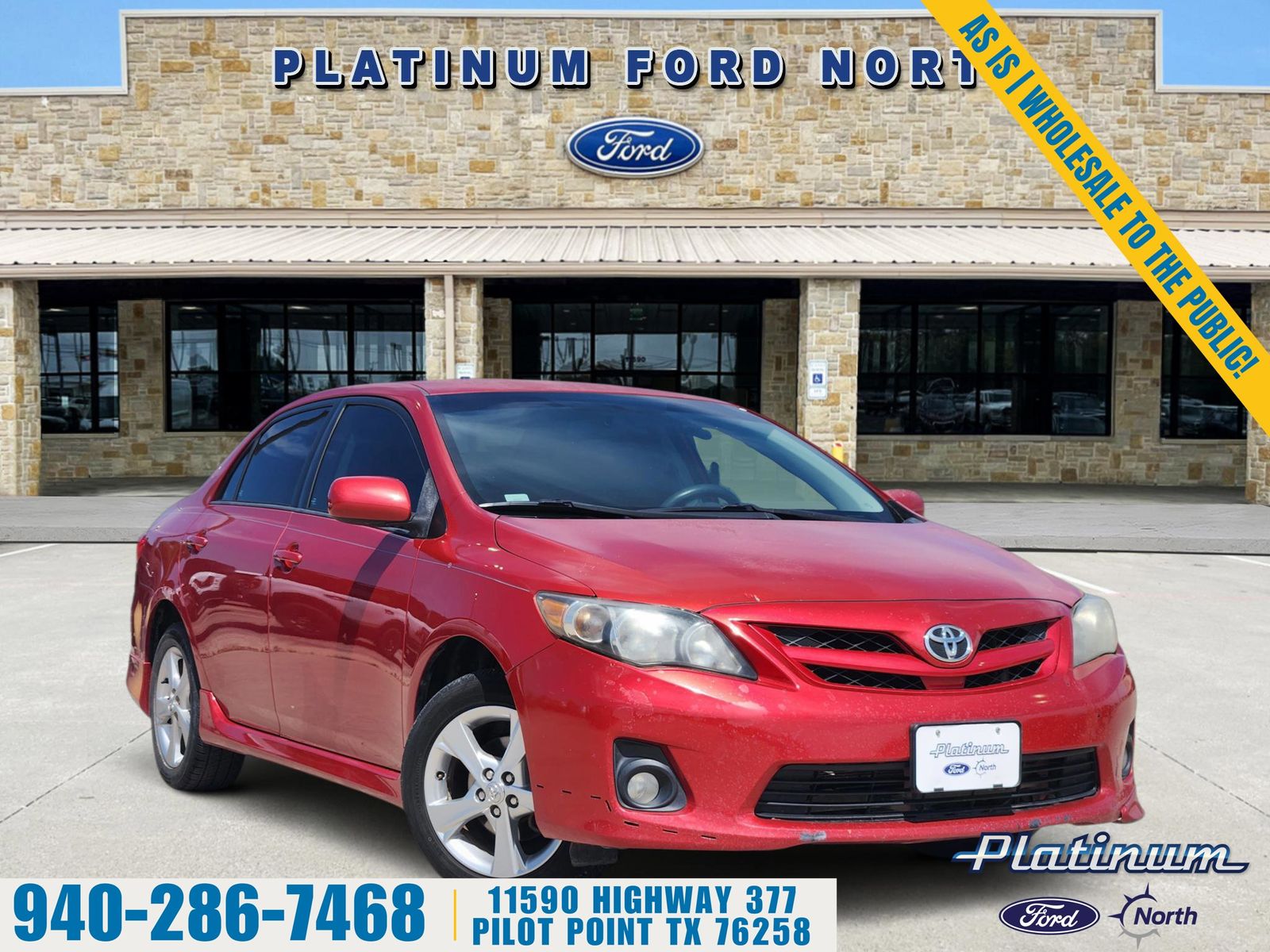 Barcelona Red Metallic 2012 Toyota Corolla S Sedan Front-Wheel Drive 4-Speed Automatic