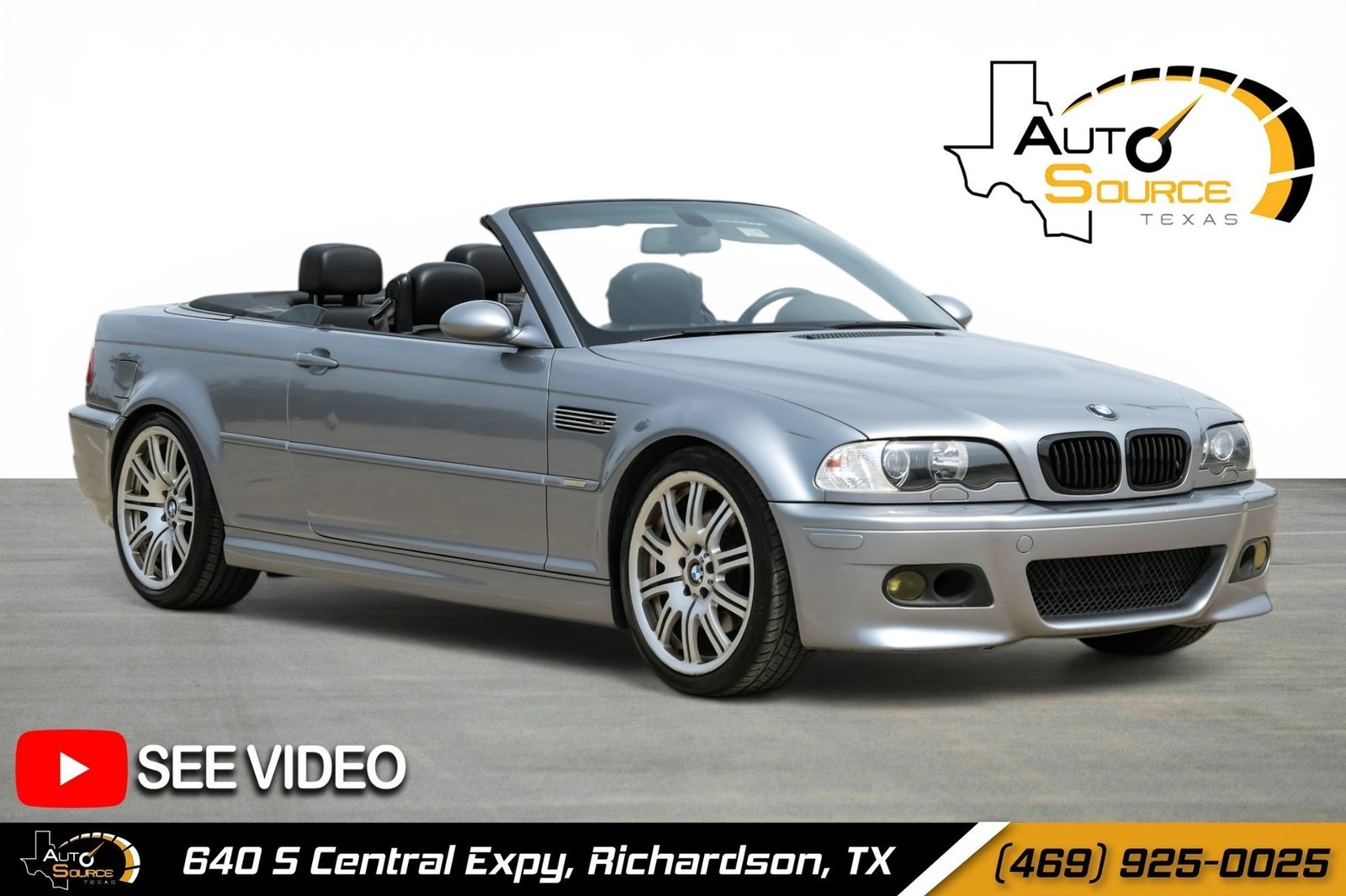 Silver 2005 BMW M3 Convertible RWD Convertible Rear-Wheel Drive 6-Speed Automatic