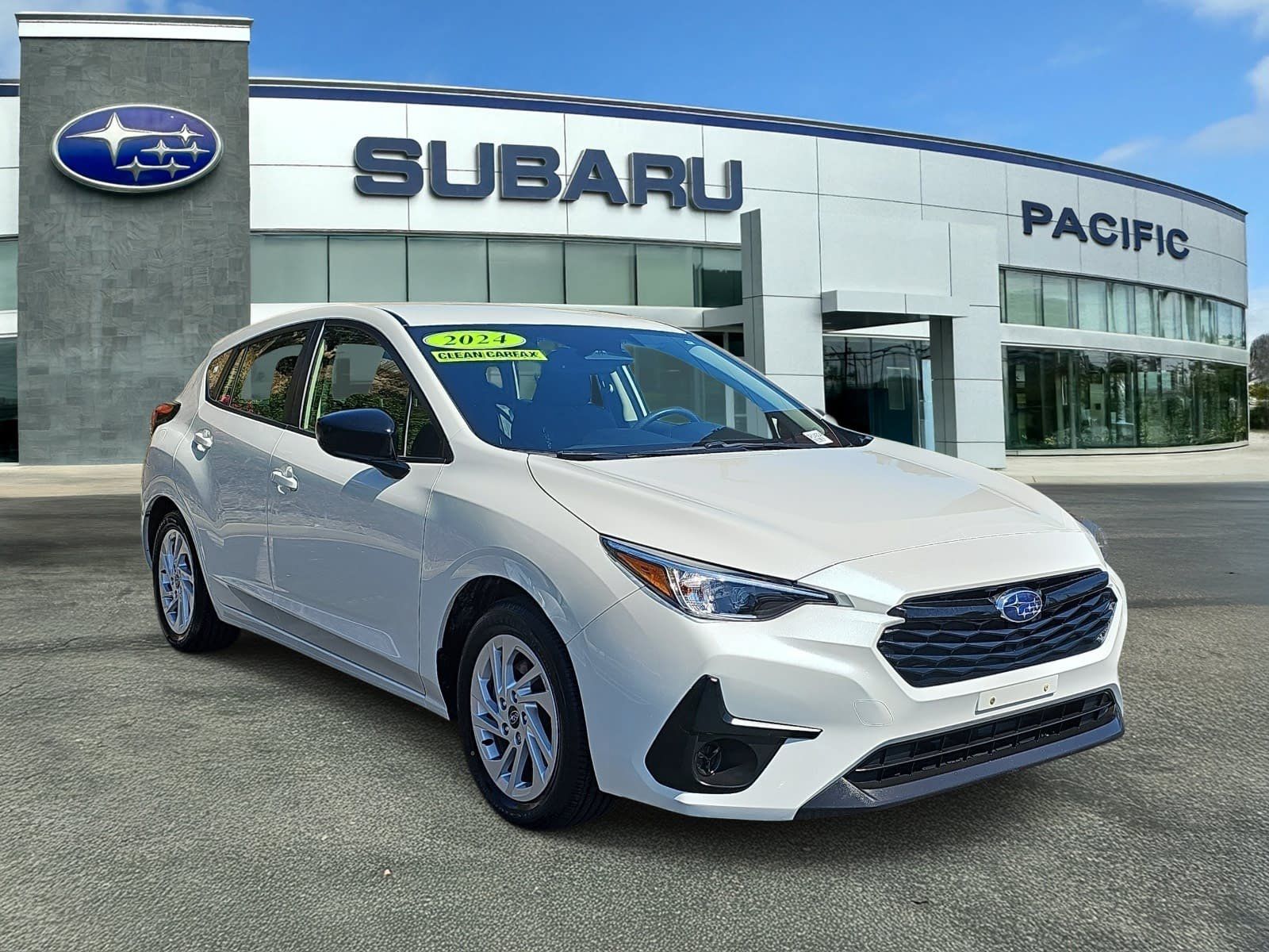 Crystal White Pearl 2024 Subaru Impreza Wagon All-Wheel Drive Continuously Variable Transmission
