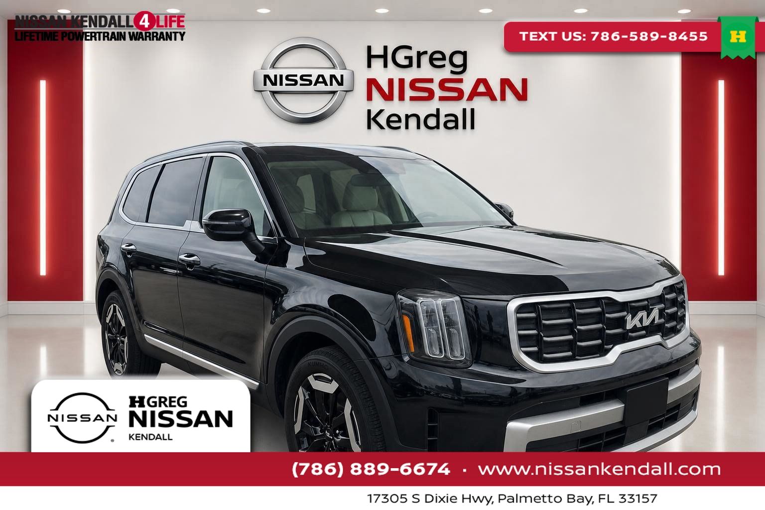 Ebony Black 2025 Kia Telluride SUV / Crossover Front-Wheel Drive 8-Speed Automatic