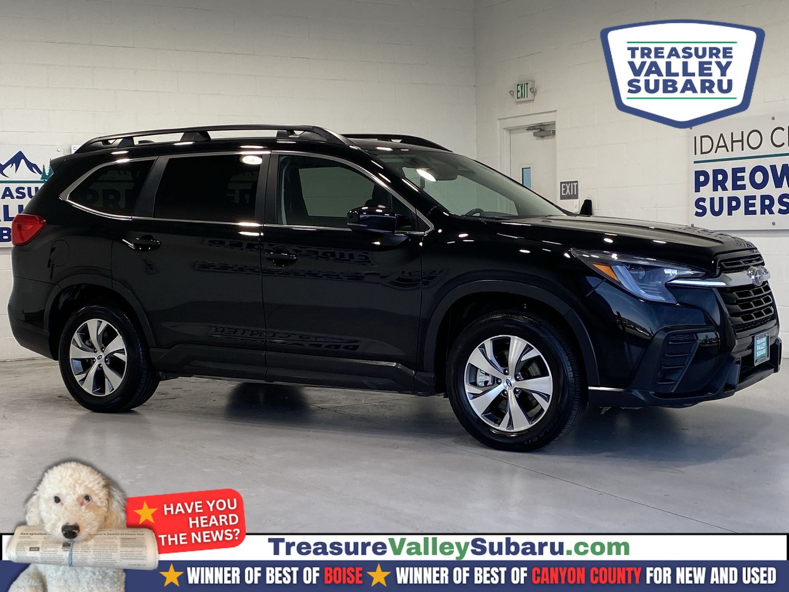 Crystal Black Silica 2025 Subaru Ascent Premium 7-Passenger AWD SUV / Crossover All-Wheel Drive Continuously Variable Transmission