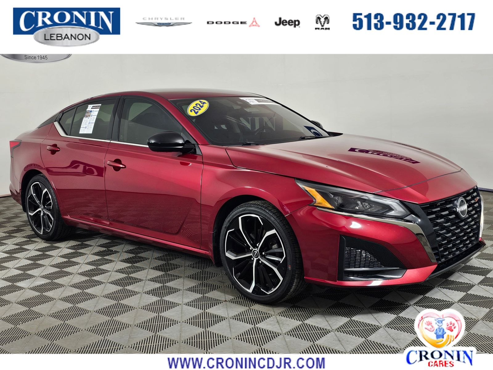 Red (Scarlet Ember) 2024 Nissan Altima Sedan Front-Wheel Drive Continuously Variable Transmission