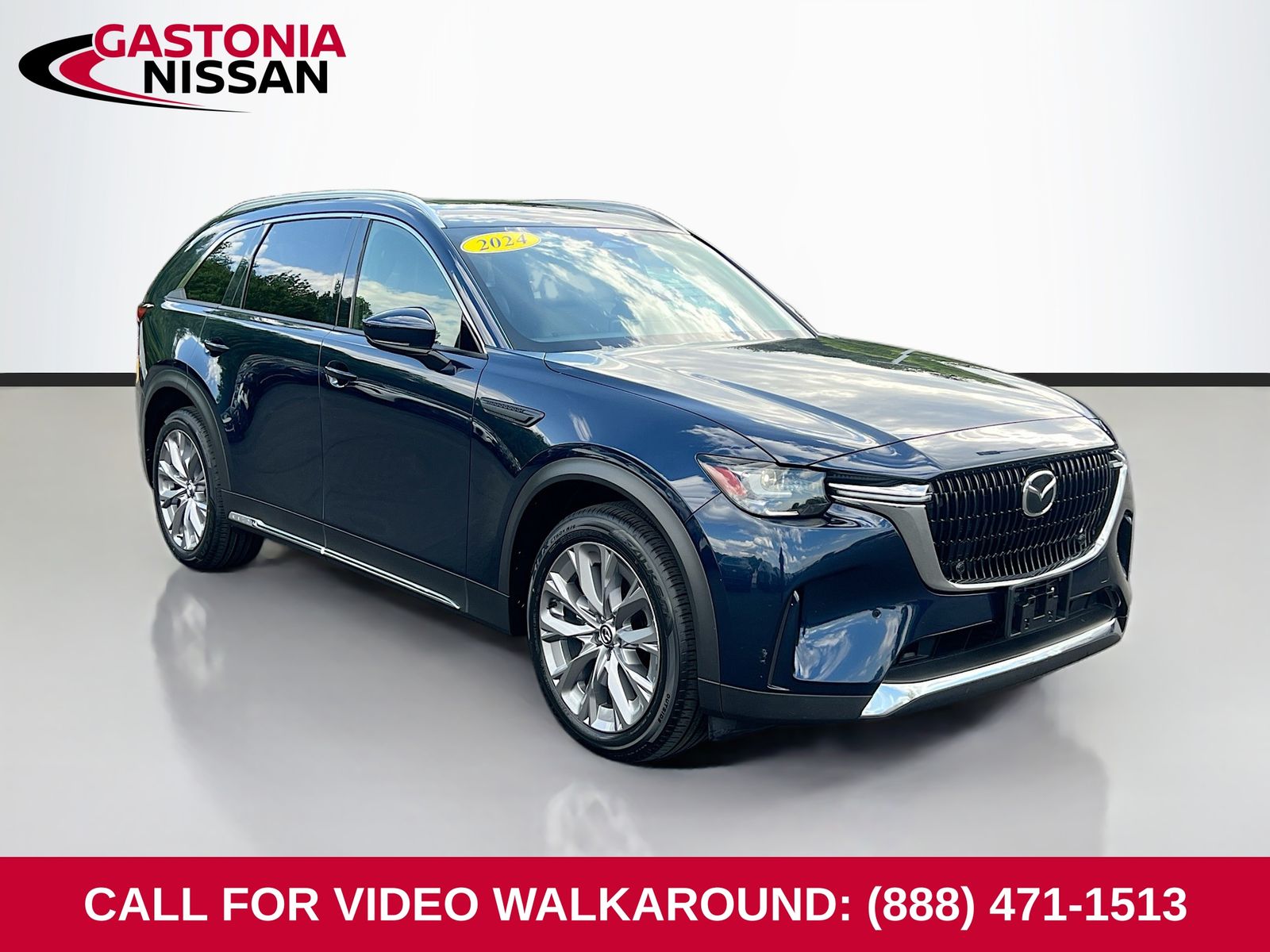 Deep Crystal Blue Mica 2024 Mazda CX-90 3.3 Turbo Premium AWD SUV / Crossover All-Wheel Drive 8-Speed Automatic