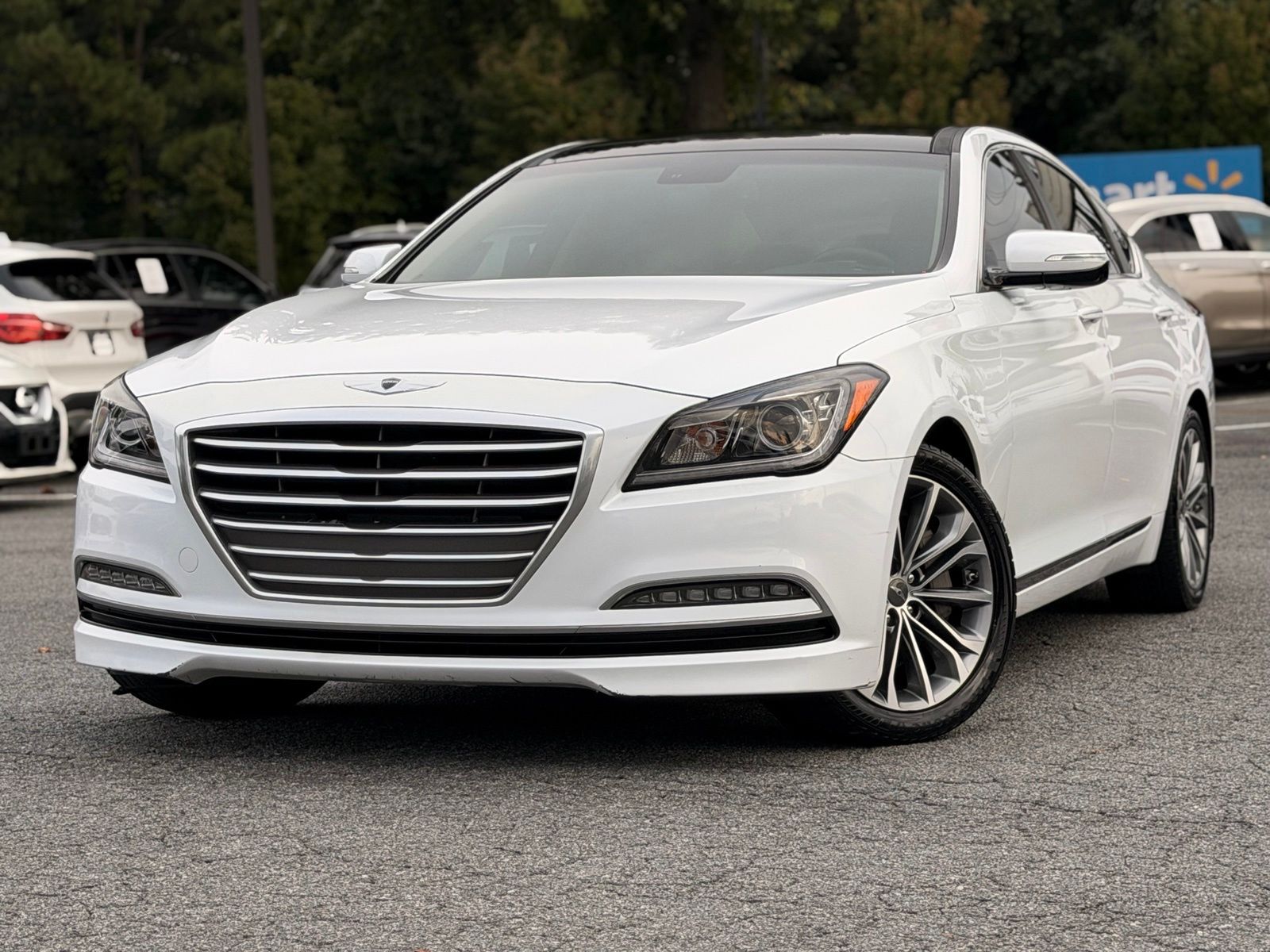 Casablanca White 2016 Hyundai Genesis Sedan 8-Speed Automatic