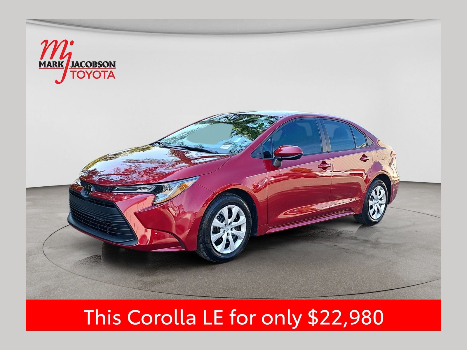 Red (Ruby Flare Pearl) 2024 Toyota Corolla Sedan Front-Wheel Drive Continuously Variable Transmission