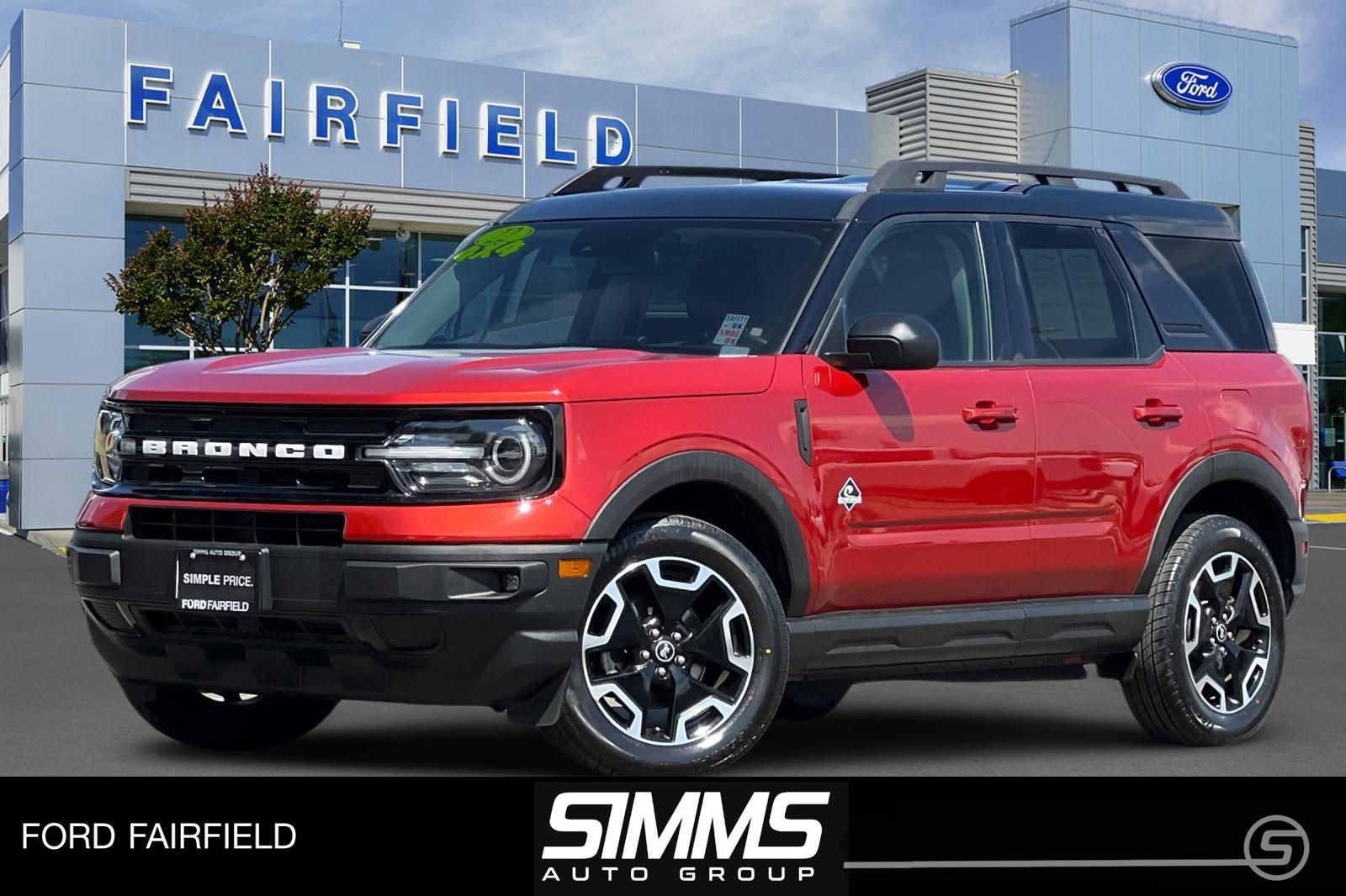 Chili Pepper Red 2022 Ford Bronco Sport Outer Banks AWD SUV / Crossover All-Wheel Drive 8-Speed Automatic