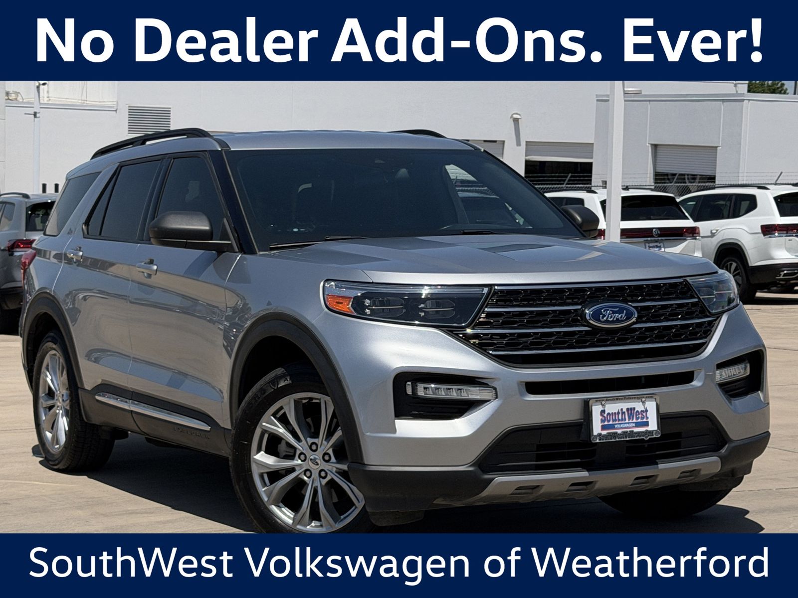 Silver Metallic 2020 Ford Explorer SUV / Crossover Rear-Wheel Drive Automatic