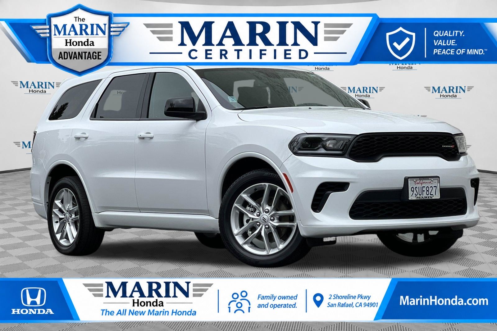 White Knuckle Clearcoat 2025 Dodge Durango SUV / Crossover All-Wheel Drive 8-Speed Automatic
