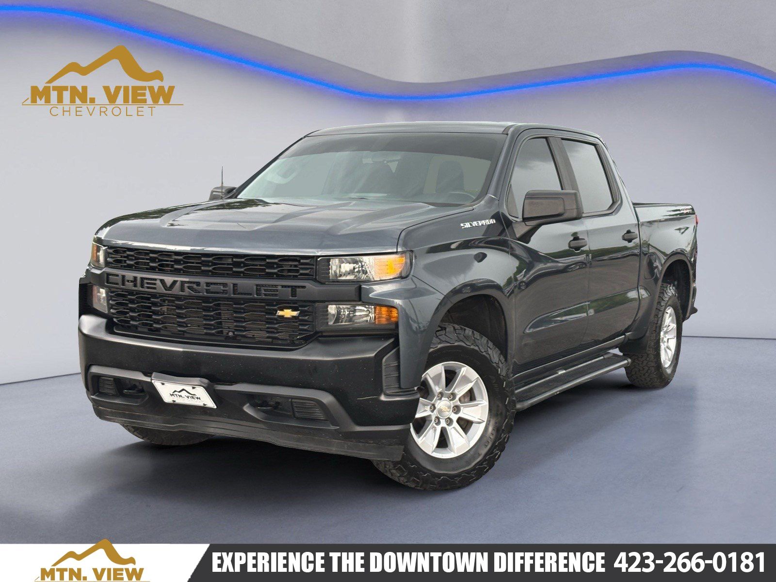 Shadow Gray Metallic 2020 Chevrolet Silverado 1500 Pickup Truck Four-Wheel Drive 6-Speed Automatic Overdrive