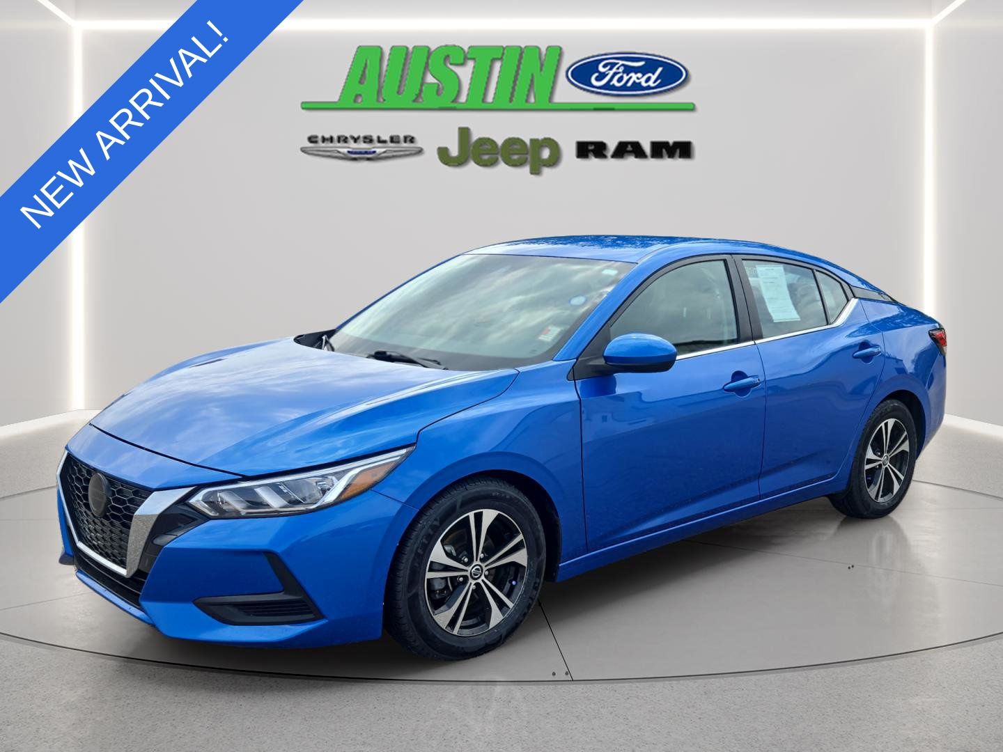 Electric Blue Metallic 2022 Nissan Sentra SV FWD Sedan Front-Wheel Drive Continuously Variable Transmission