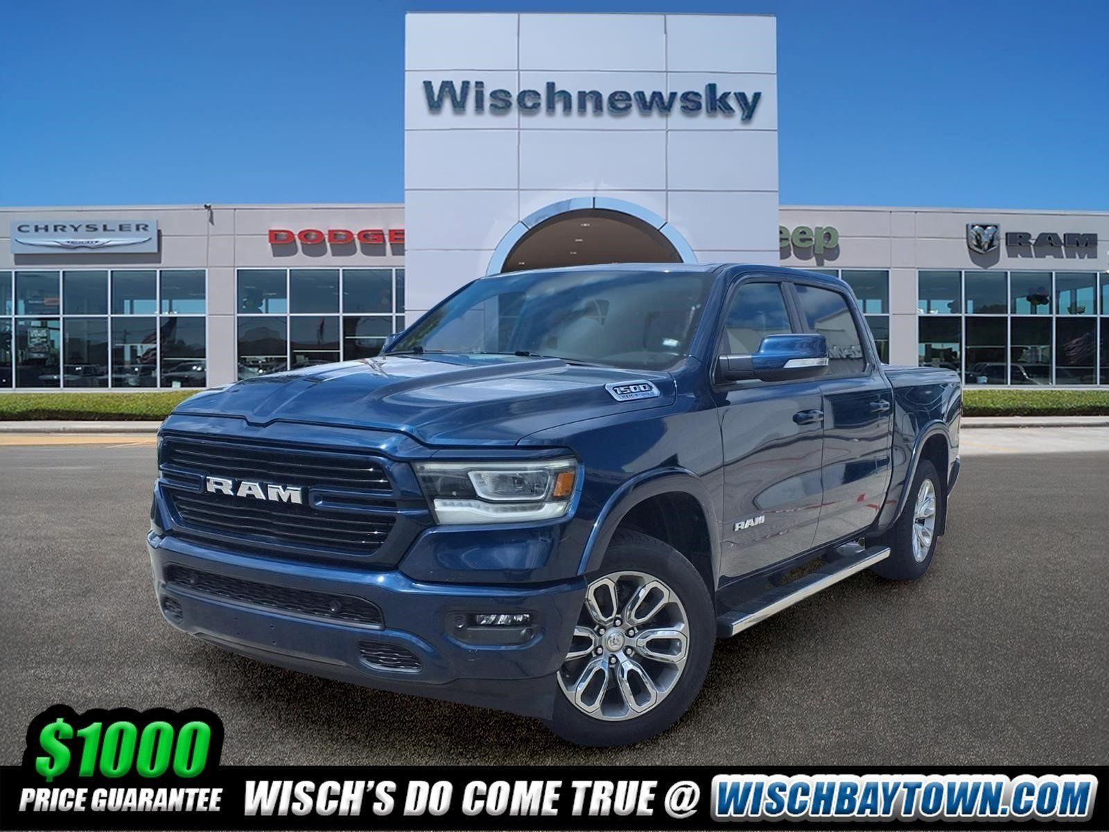 Patriot Blue Pearlcoat 2021 RAM 1500 Pickup Truck Four-Wheel Drive 8-Speed Automatic