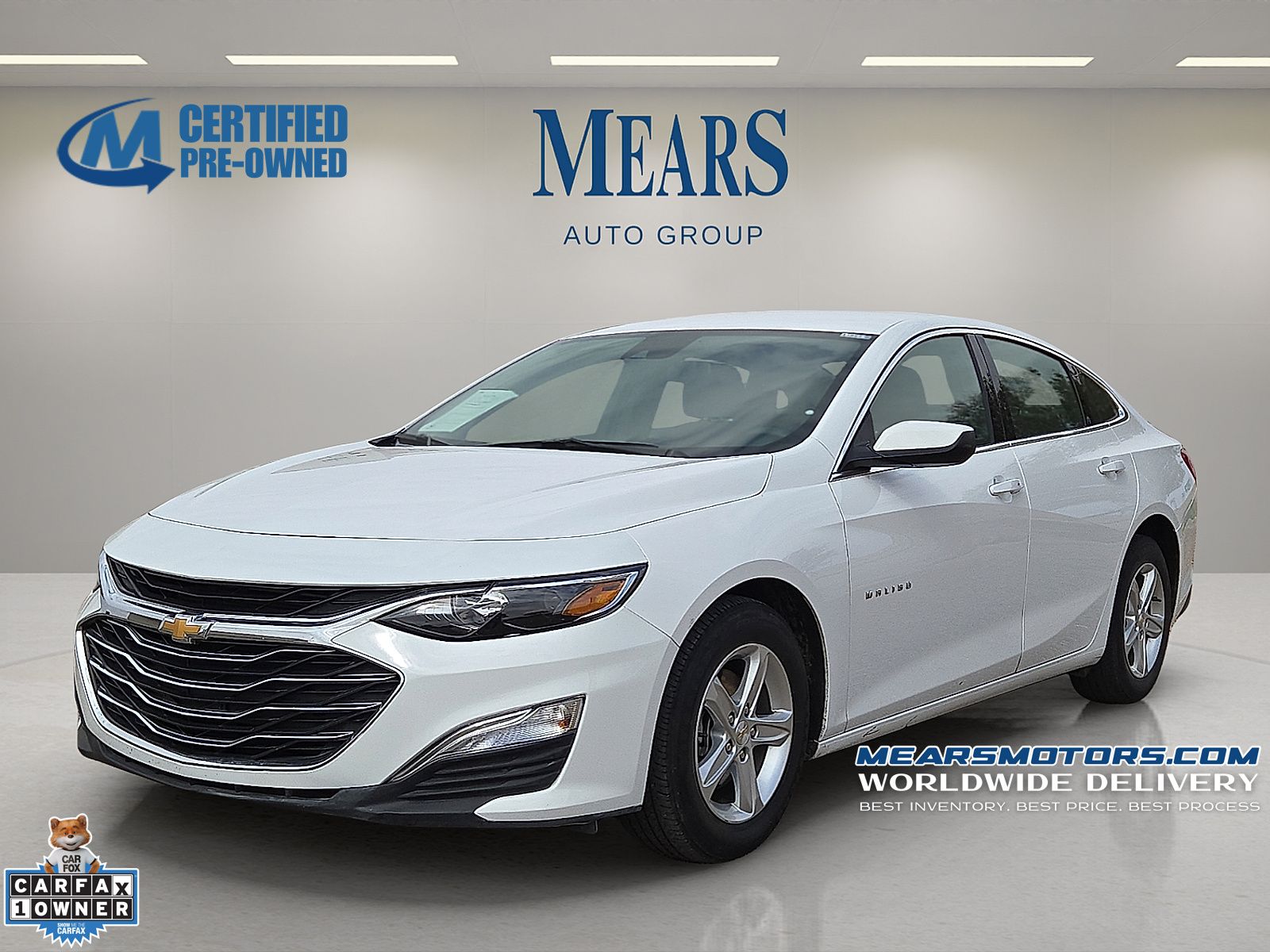 Summit White 2025 Chevrolet Malibu Sedan Front-Wheel Drive Continuously Variable Transmission