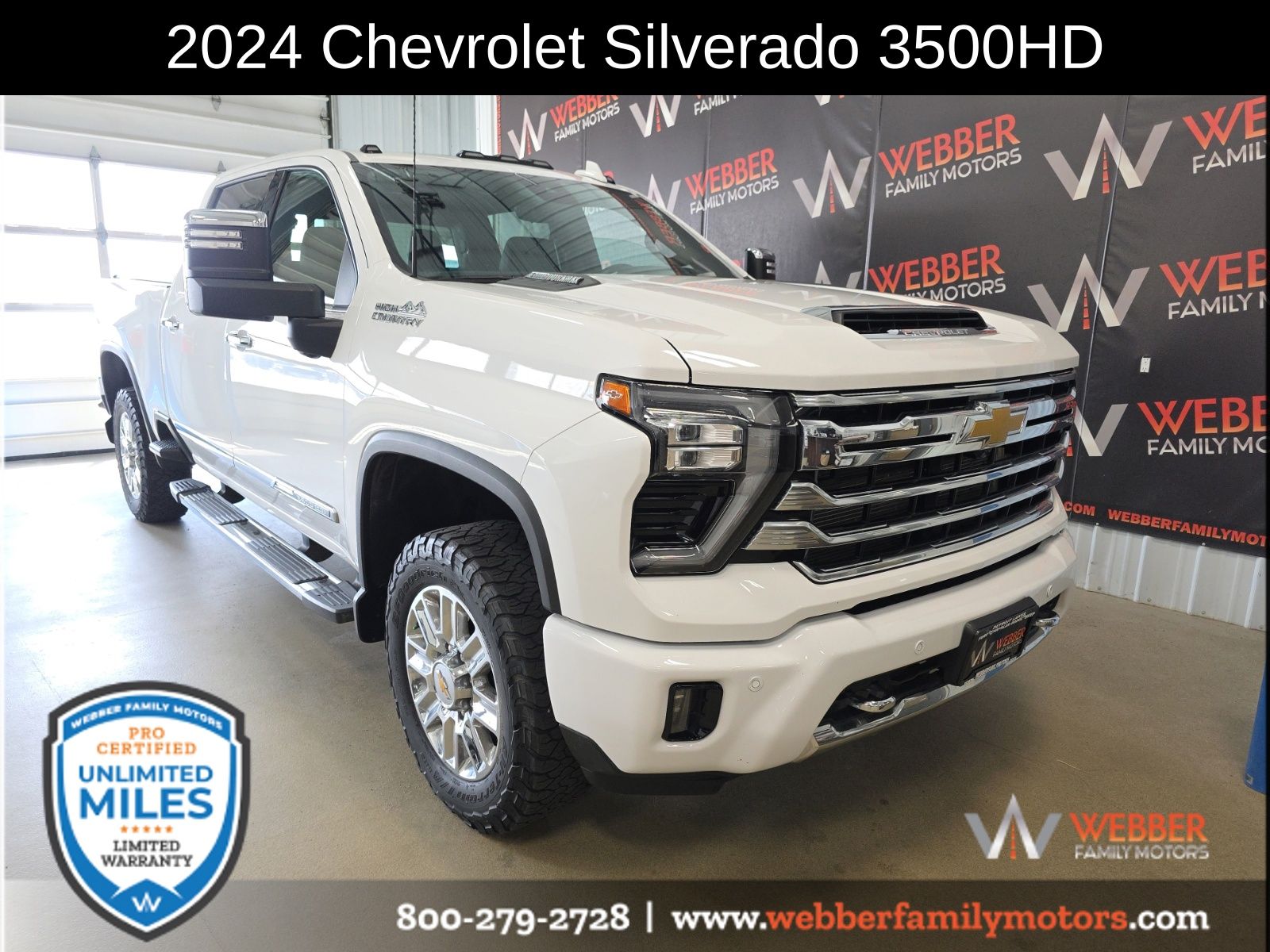 Summit White 2024 Chevrolet Silverado 3500HD Pickup Truck Four-Wheel Drive Automatic
