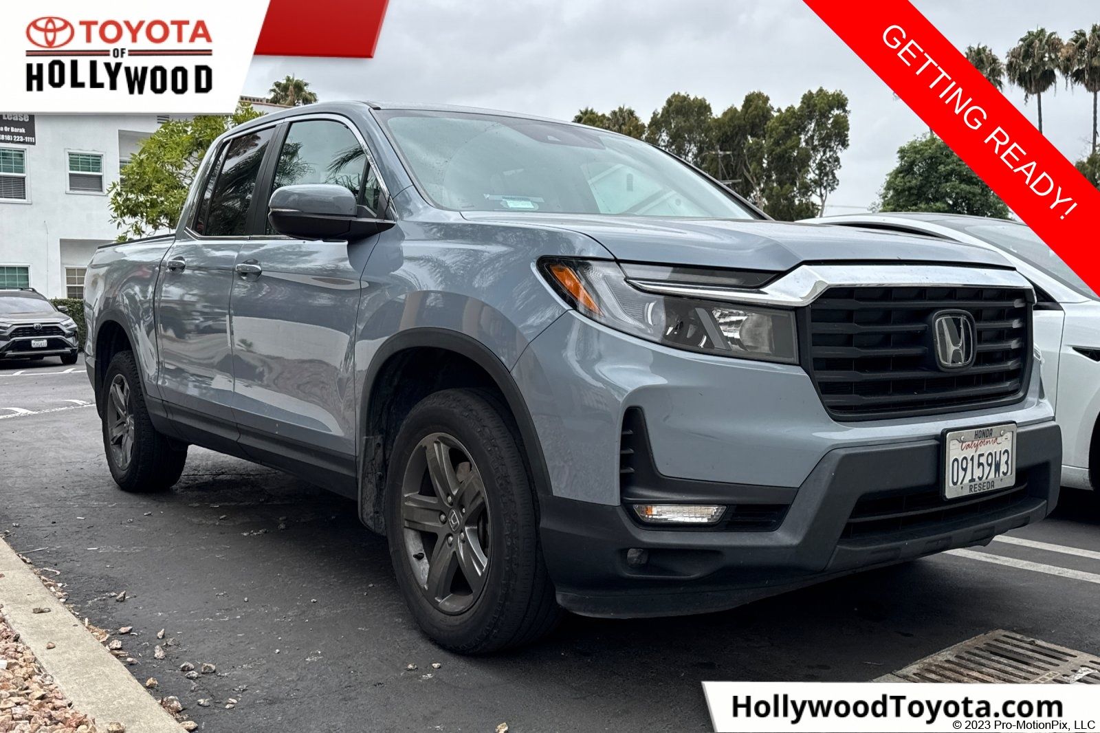 Pacific Pewter Metallic 2023 Honda Ridgeline Pickup Truck All-Wheel Drive 9-Speed Automatic