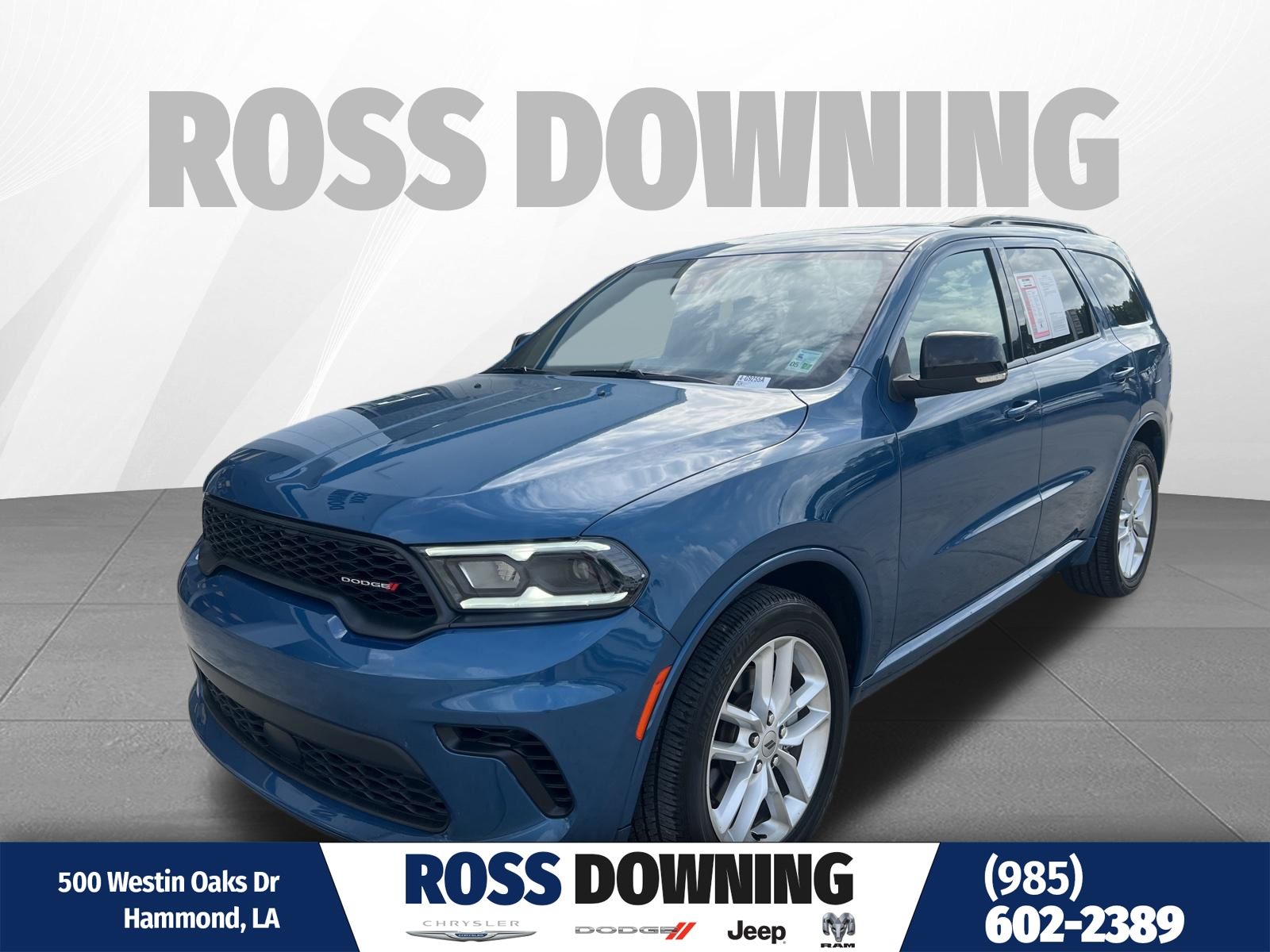 Blue (Frostbite Pearlcoat) 2024 Dodge Durango GT Plus RWD SUV / Crossover Rear-Wheel Drive 8-Speed Automatic