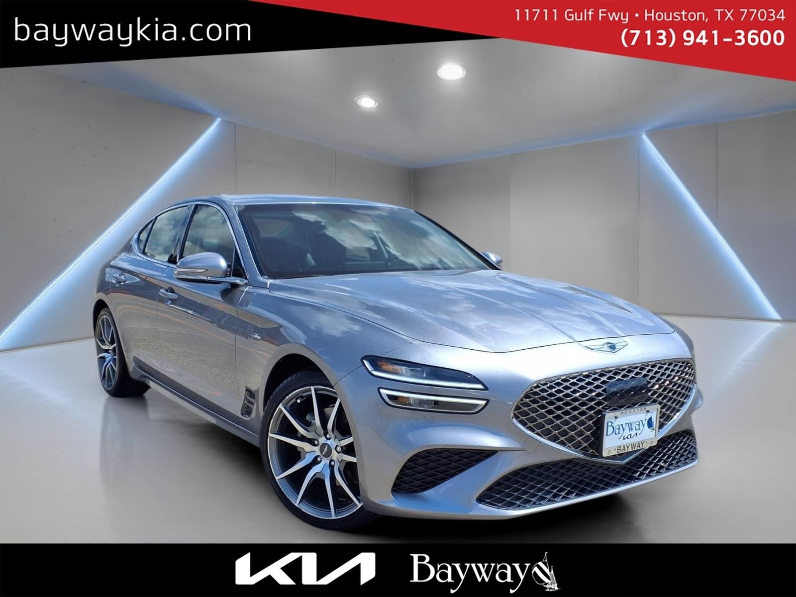 Savile Silver 2023 Genesis G70 Sedan Rear-Wheel Drive 8-Speed Automatic