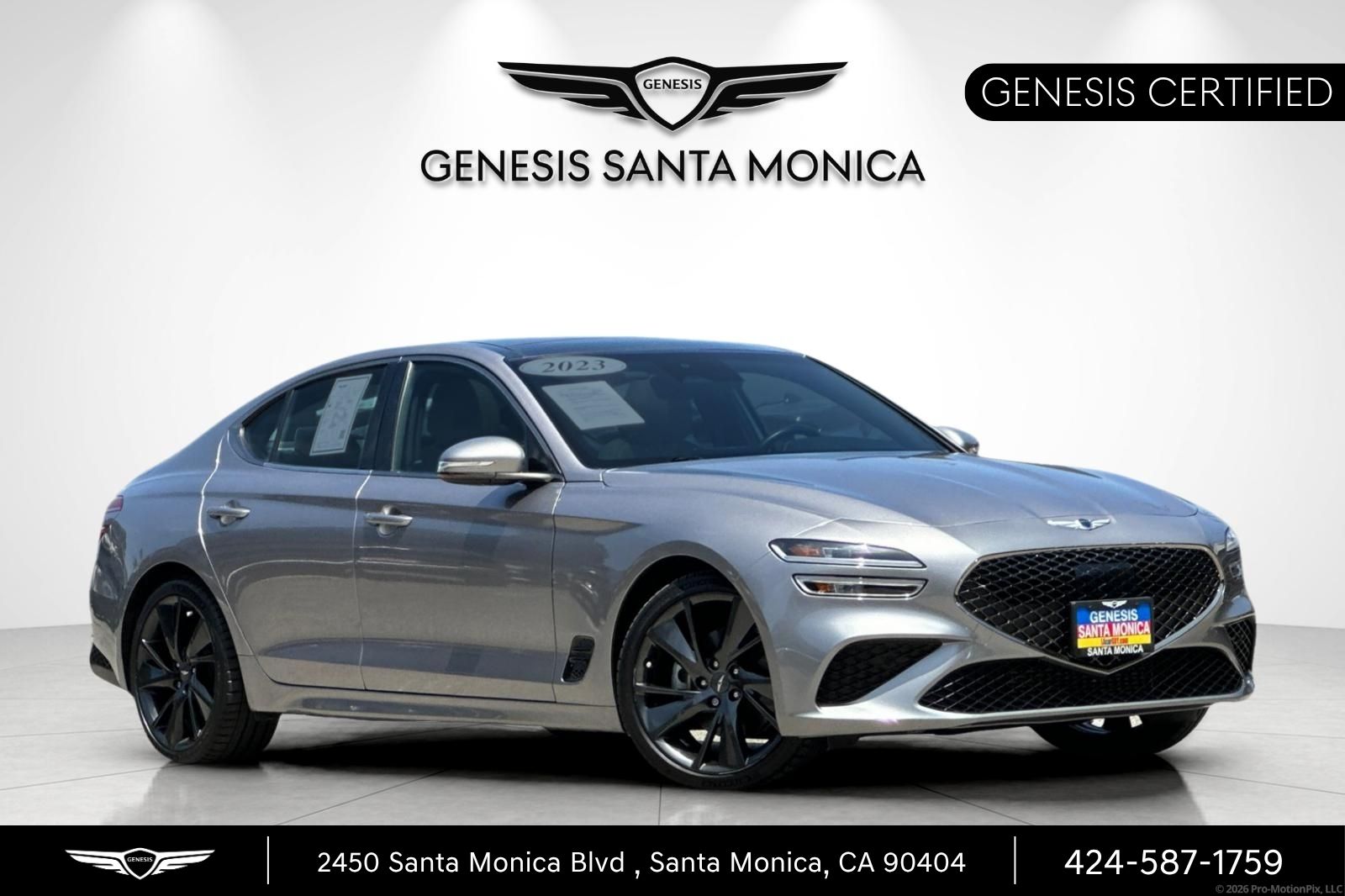 Savile Silver 2023 Genesis G70 Sedan Rear-Wheel Drive 8-Speed Automatic