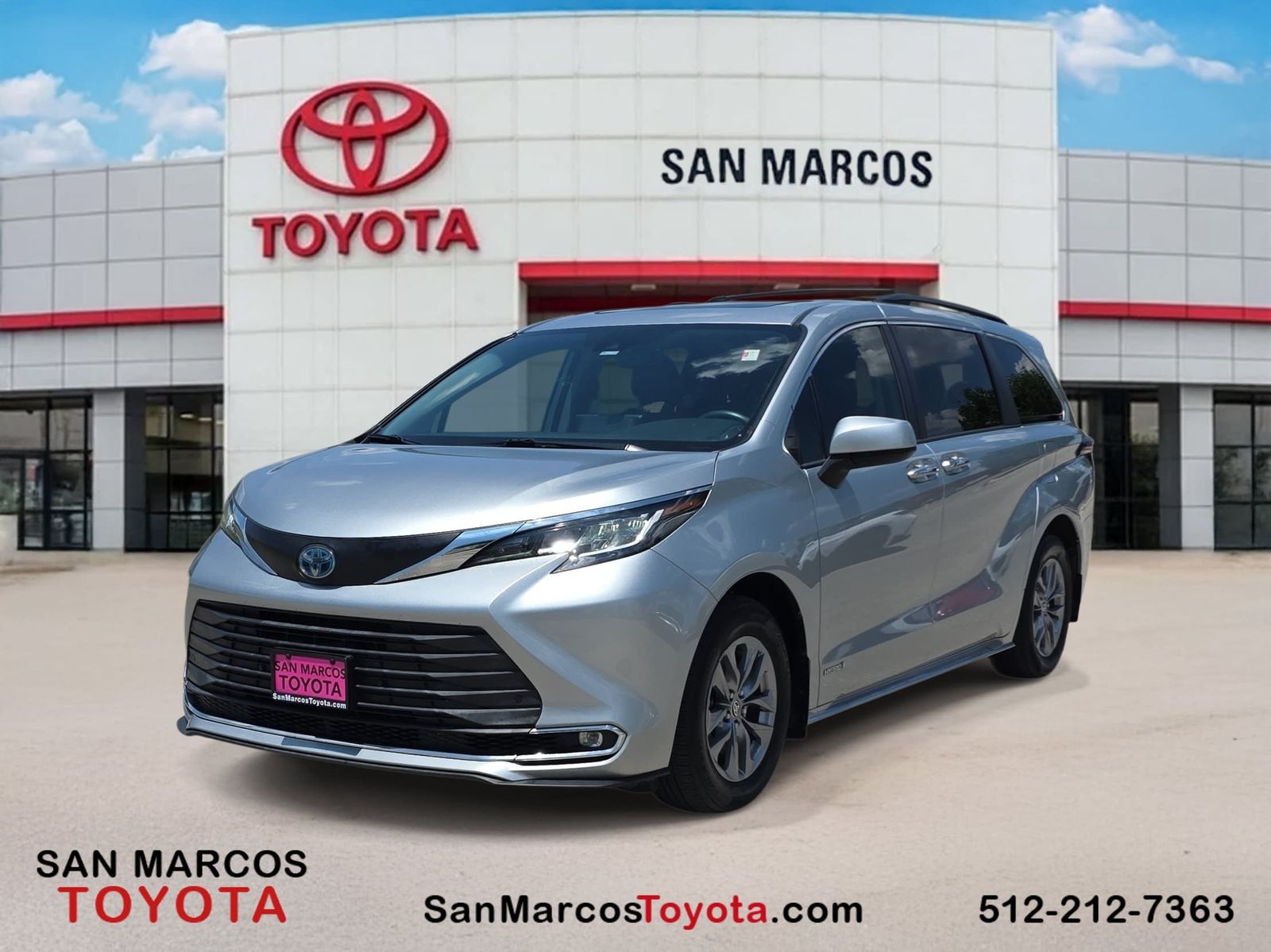 Celestial Silver Metallic 2021 Toyota Sienna Minivan Front-Wheel Drive Continuously Variable Transmission