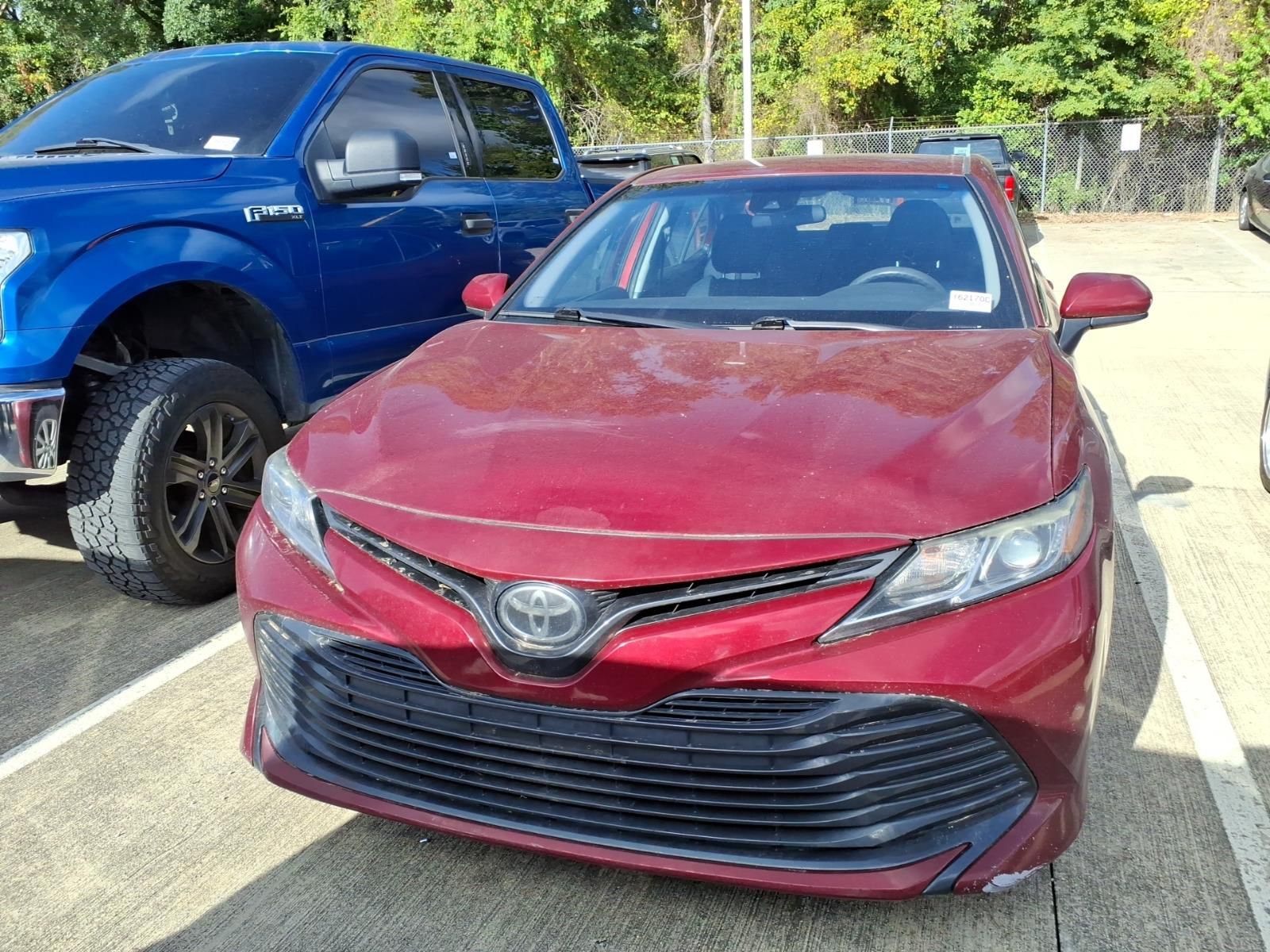 2019 Toyota Camry LE Red at Cook Ford