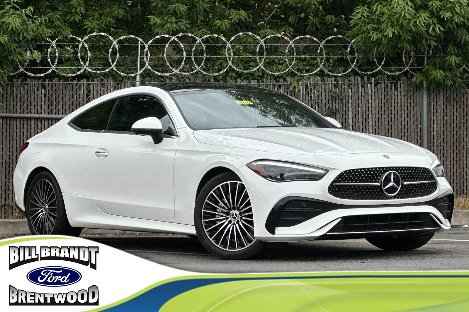 Polar White 2025 Mercedes-Benz CLE 300 4MATIC Coupe All-Wheel Drive 9-Speed Automatic