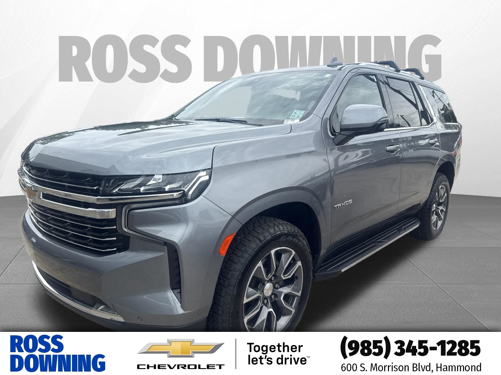 Gray (Satin Steel Metallic) 2021 Chevrolet Tahoe SUV / Crossover Four-Wheel Drive